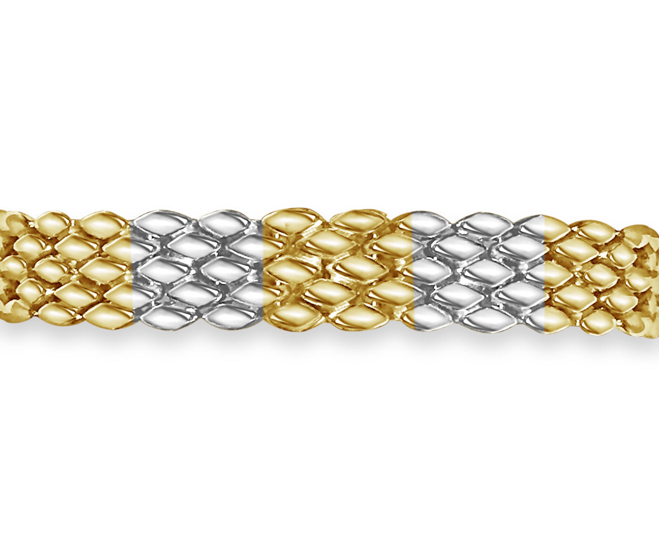 Handmade Solid Gold Diamond ID Panther Bracelet , 12mm