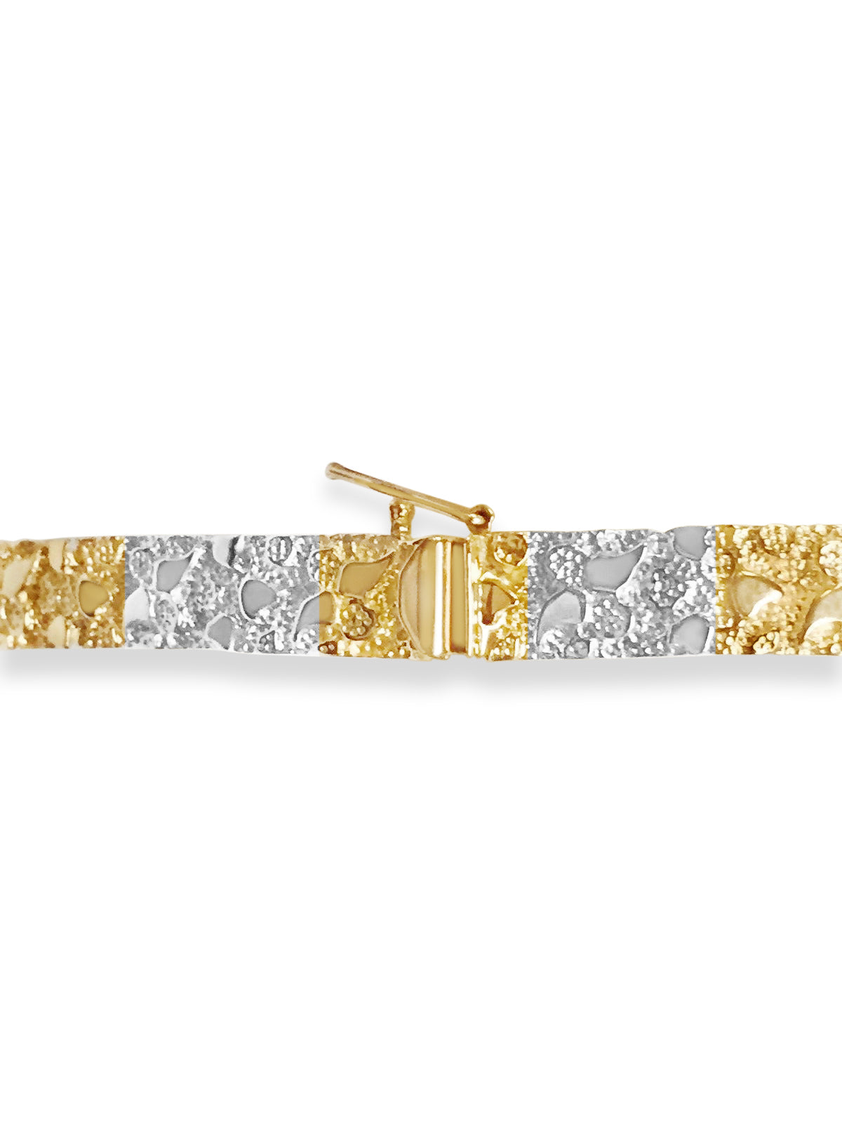 Handmade Solid Gold Nugget Bracelet , 7mm