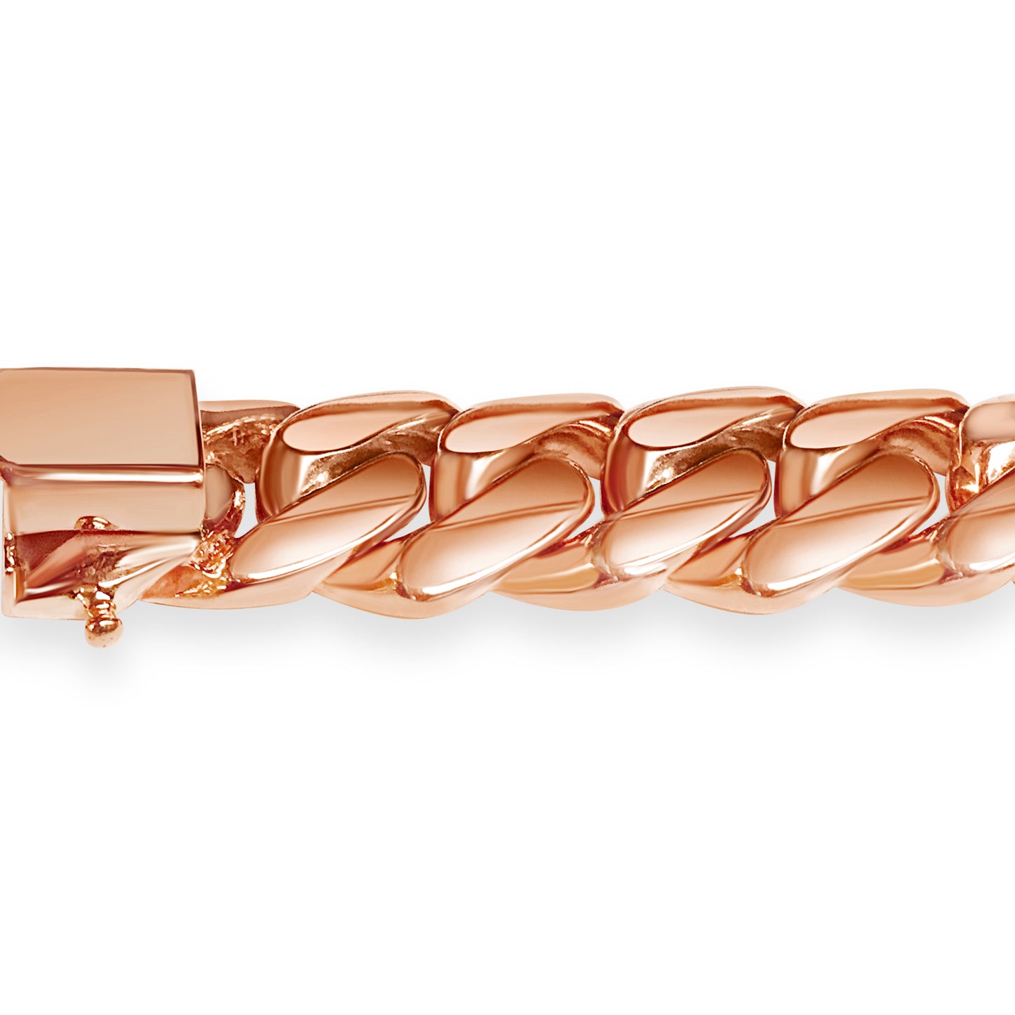Handmade Solid Gold Miami Cuban Bracelet , 13mm
