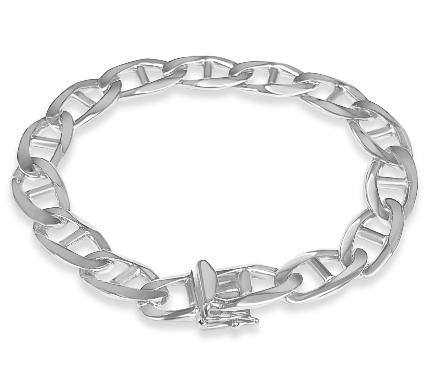 Handmade Solid Gold Mariner Bracelet , 11mm