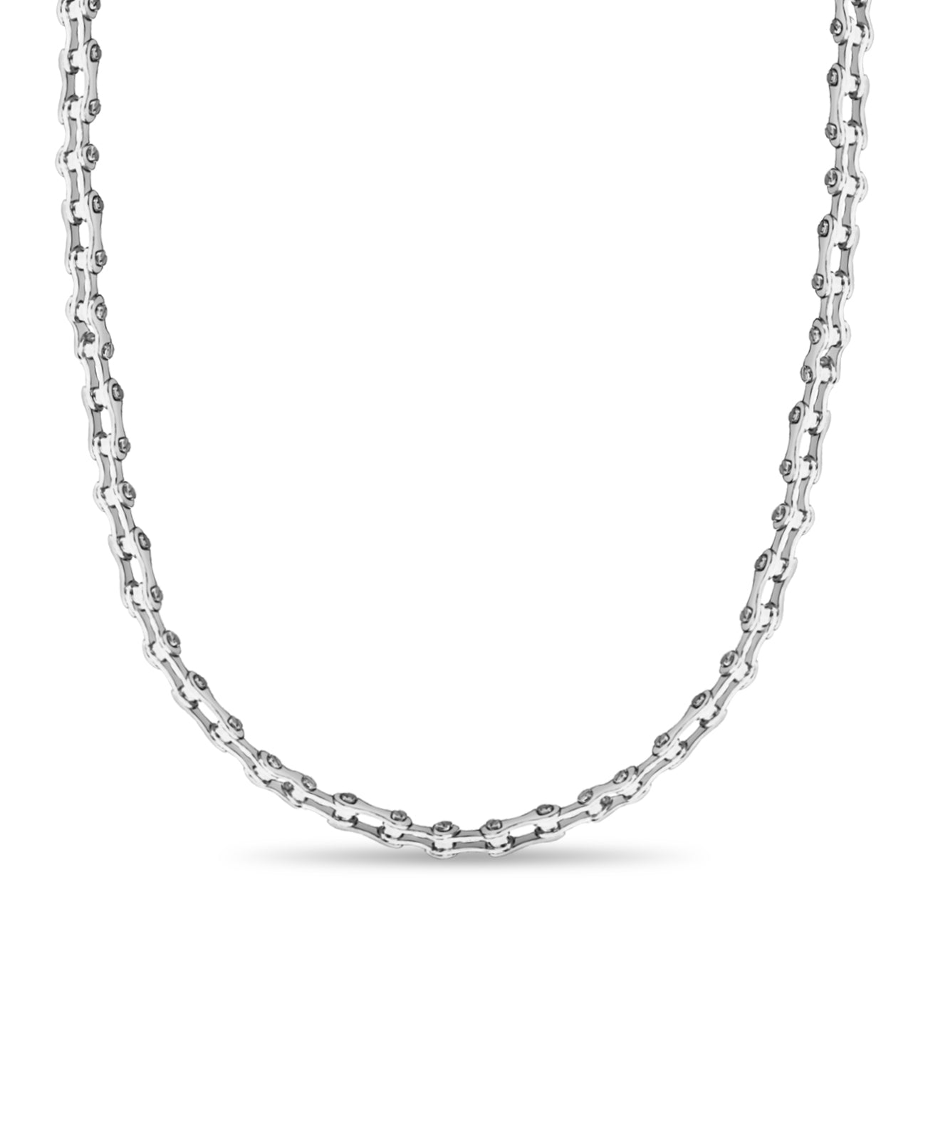 Handmade Solid Gold Motorcycle/Bike Chain Necklace , 12mm