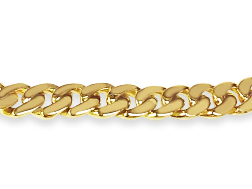 Handmade Solid Gold ID Curb Bracelet , 8mm