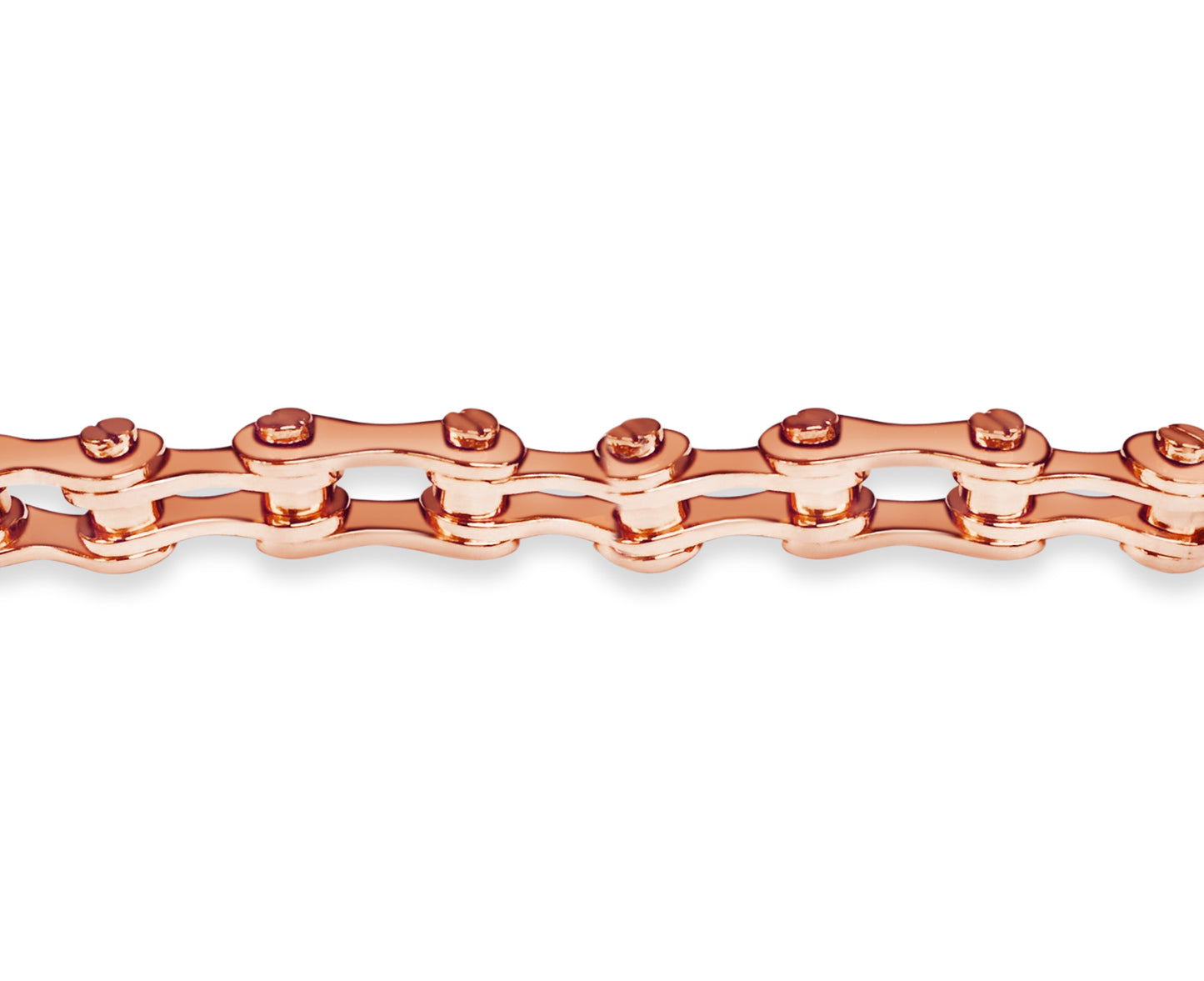 Handmade Solid Gold Motorcycle/Bike Chain Bracelet , 12mm