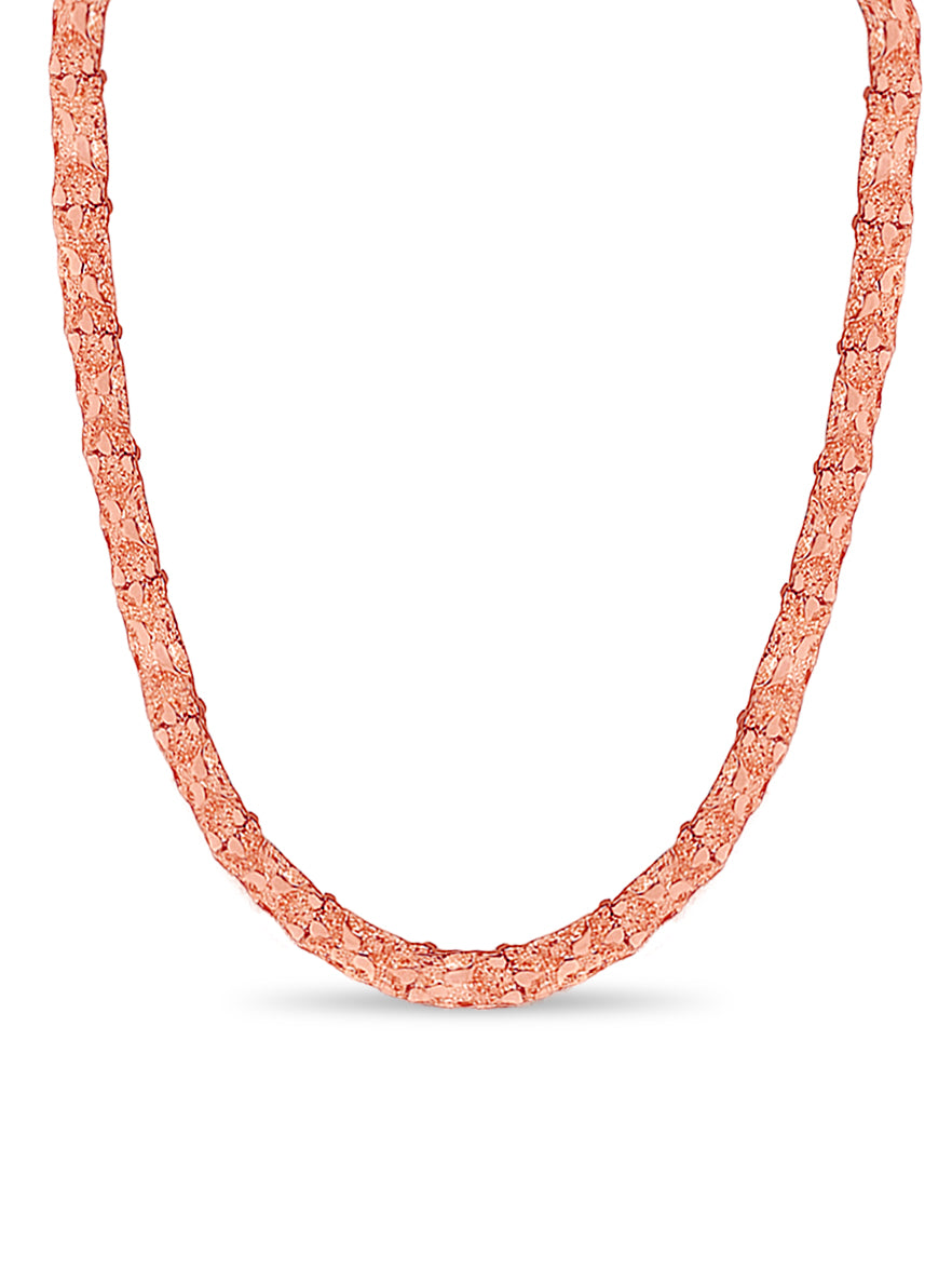 Handmade Solid Gold Nugget Necklace , 7mm