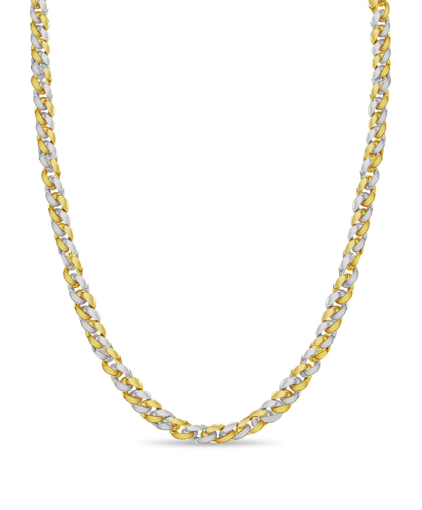Handmade Solid Gold Curb Necklace , 15mm