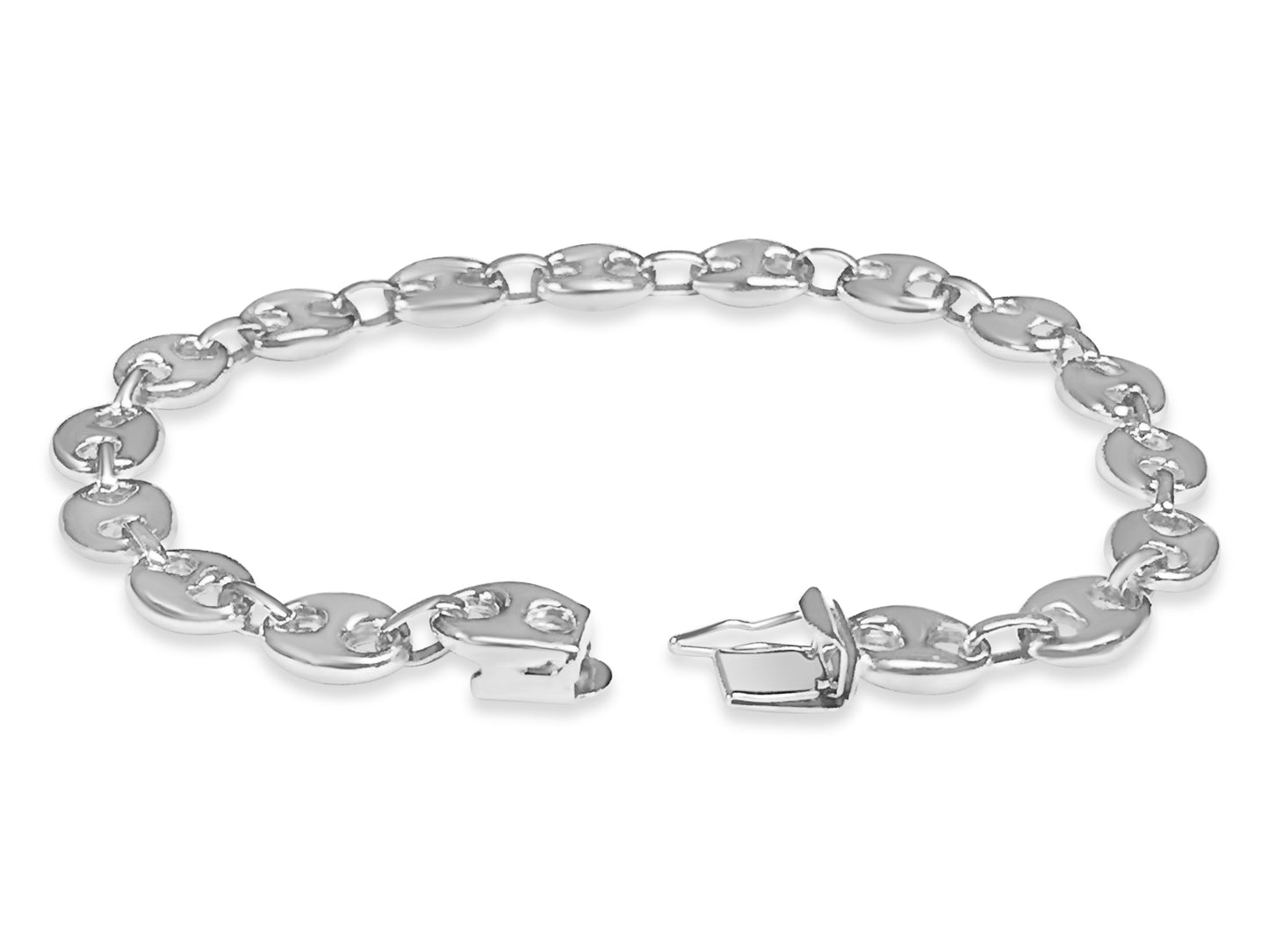 Handmade Solid Gold Mariner Bracelet , 9mm