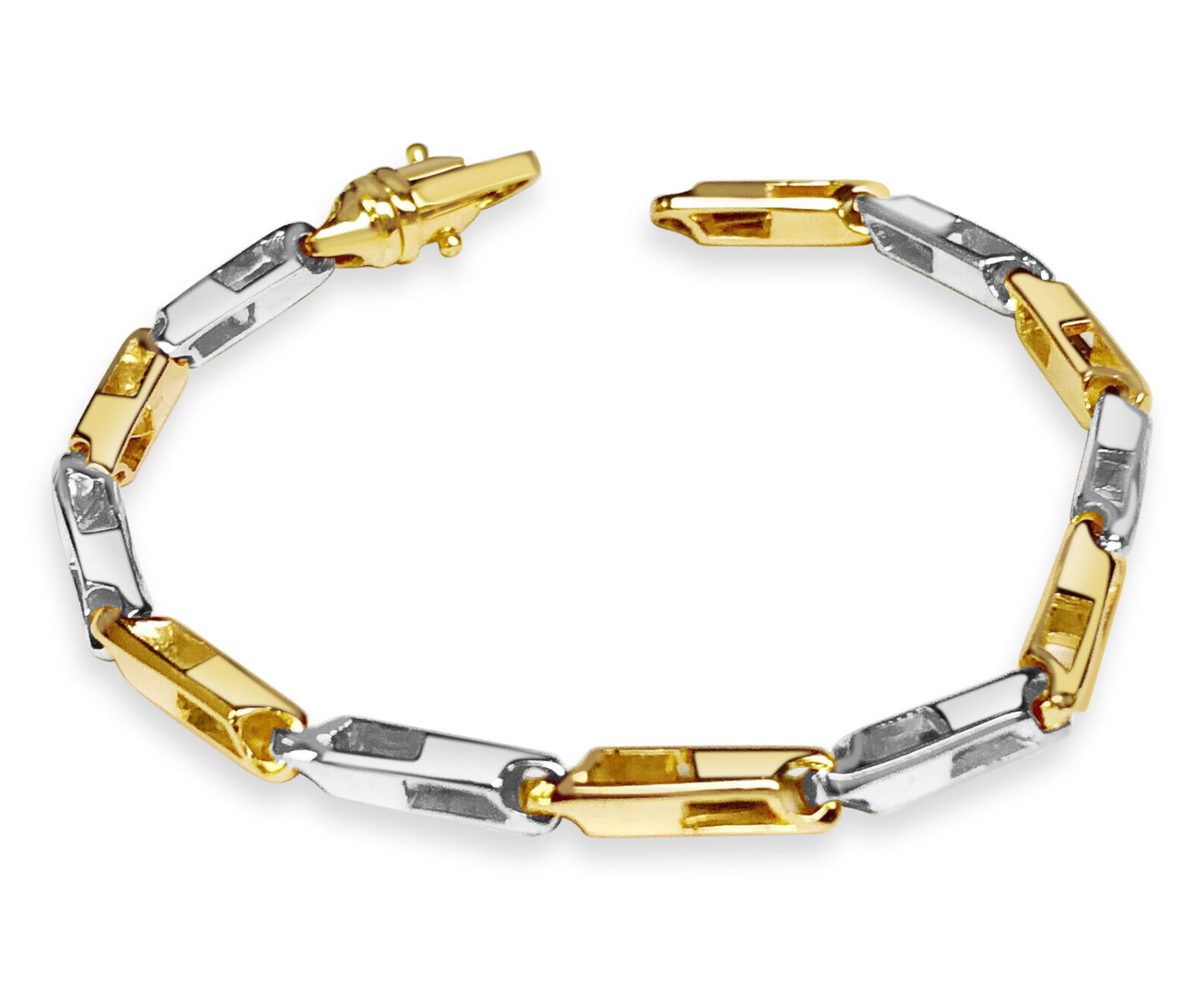 Handmade Solid Gold Square Tube Bracelet , 5mm
