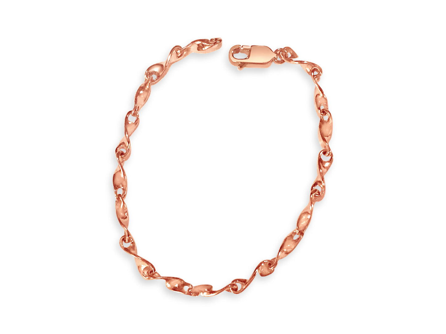 Handmade Solid Gold Twist Bracelet , 4mm