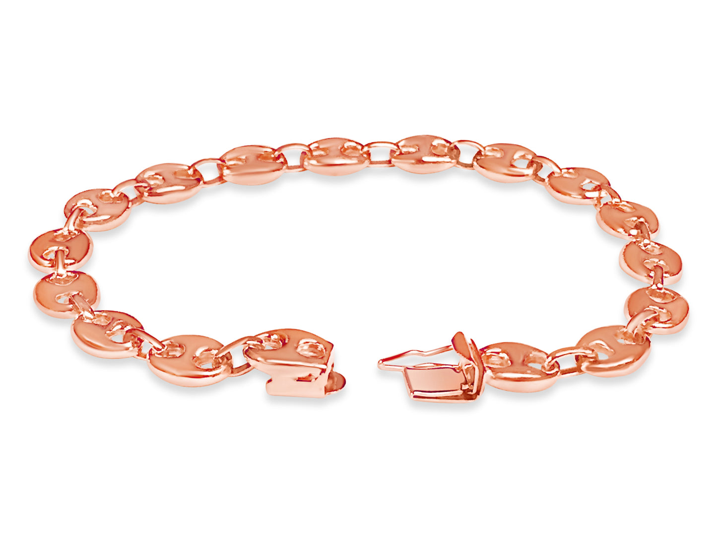 Handmade Solid Gold Mariner Bracelet , 9mm