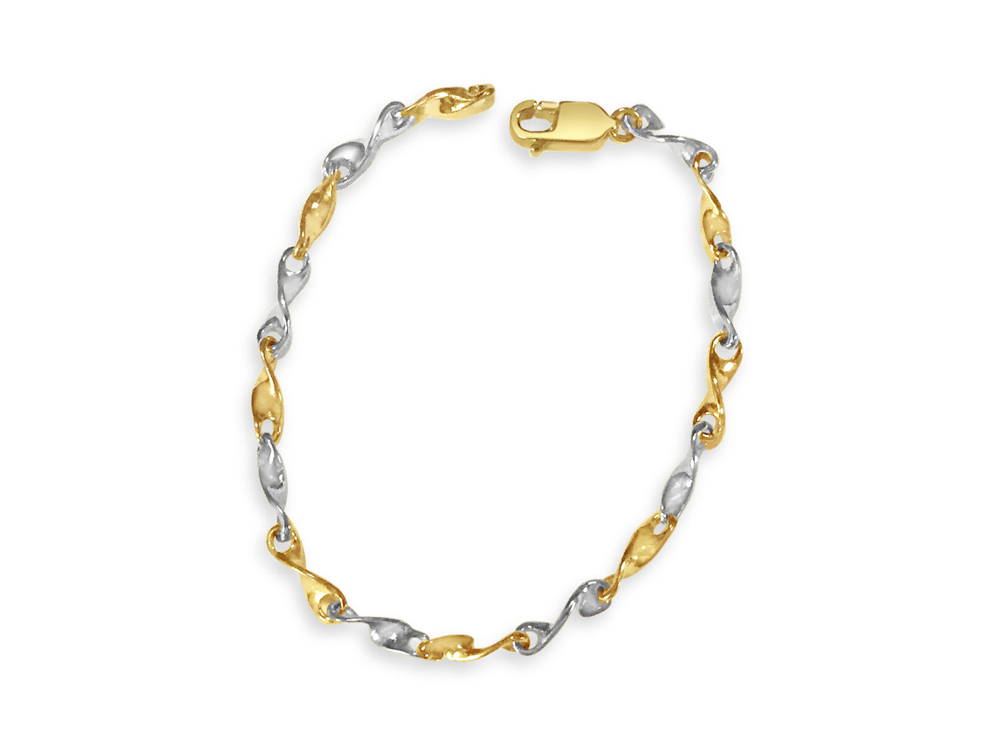 Handmade Solid Gold Twist Bracelet , 4mm