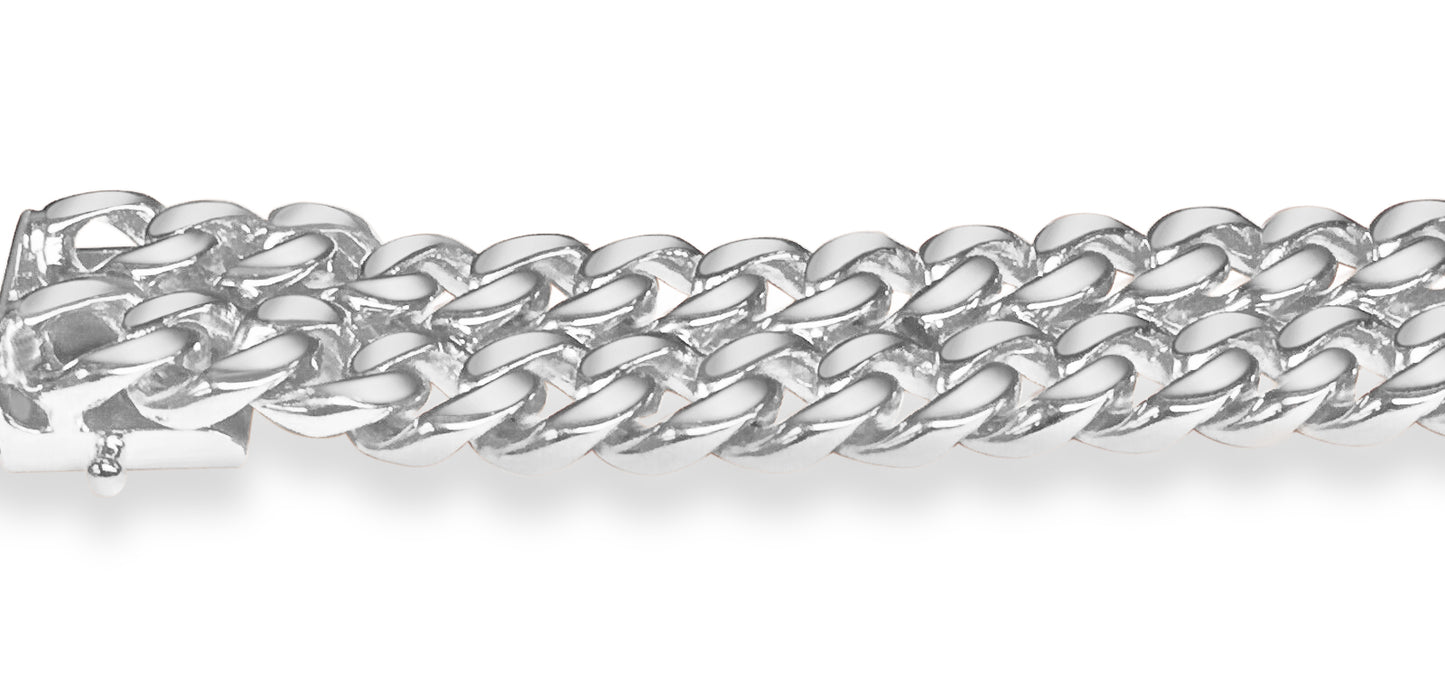 Handmade Solid Gold ID Curb Bracelet , 16mm