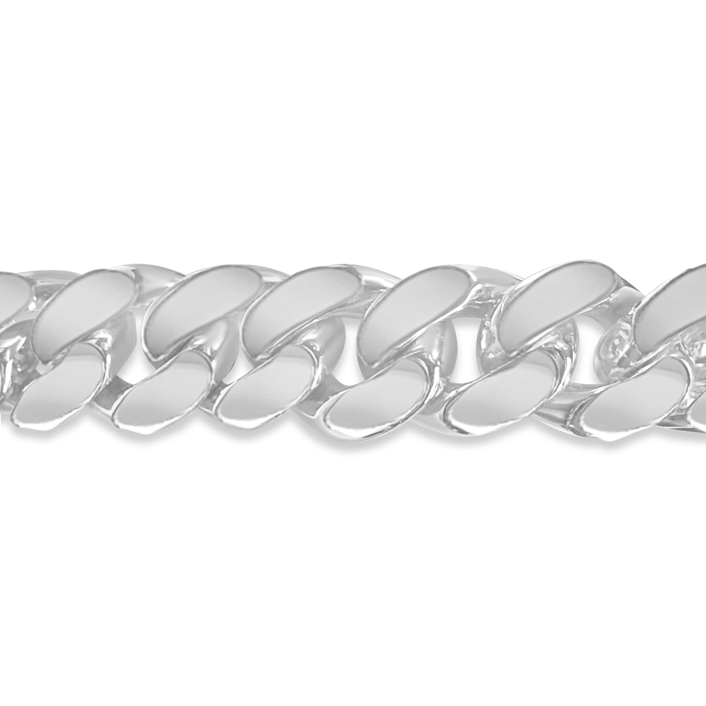 Handmade Solid Gold Curb Bracelet , 15mm