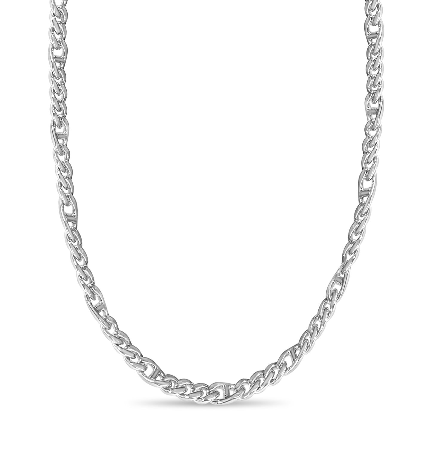 Handmade Solid Gold Mariner Necklace , 7mm