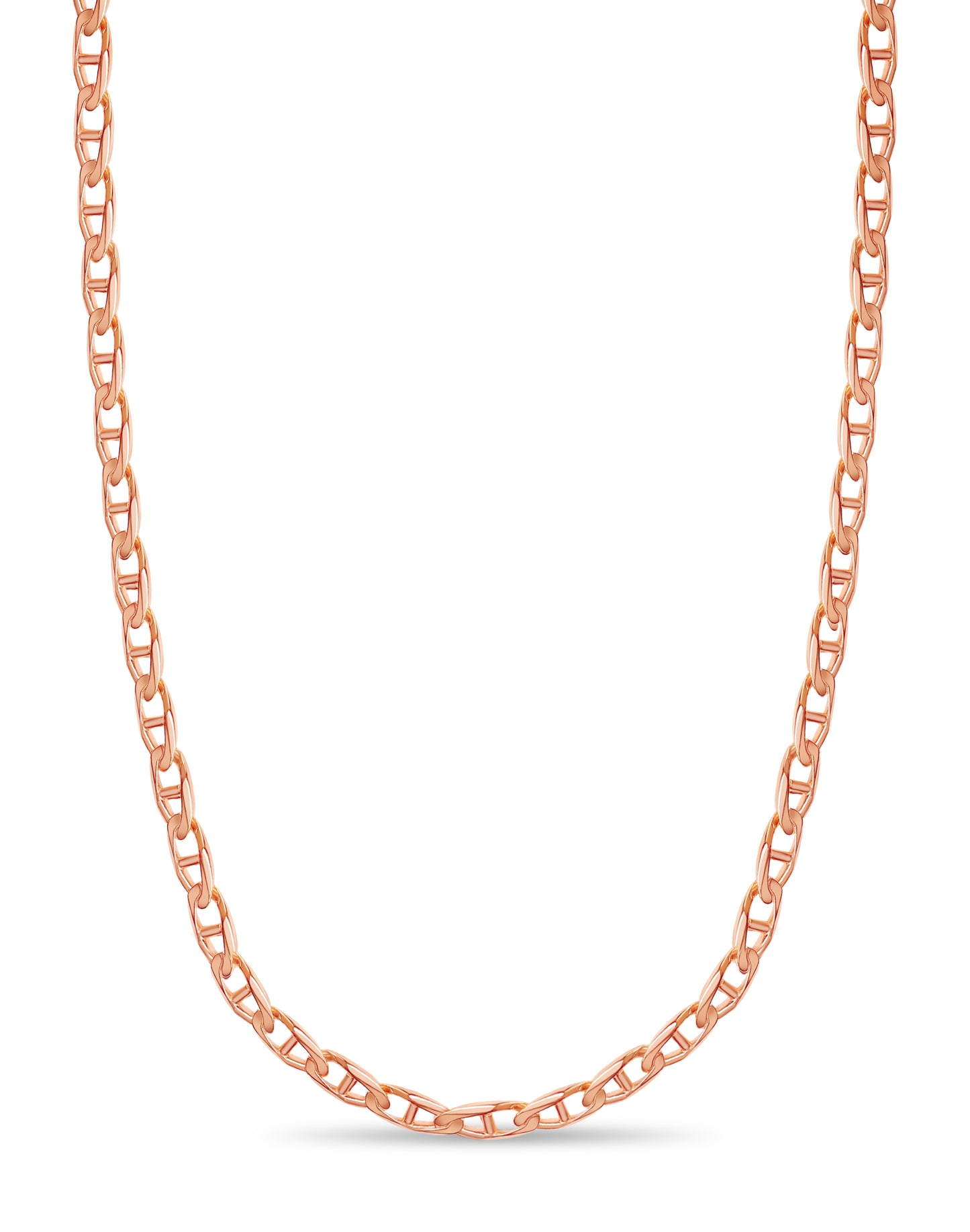 Handmade Solid Gold Mariner Necklace , 11mm