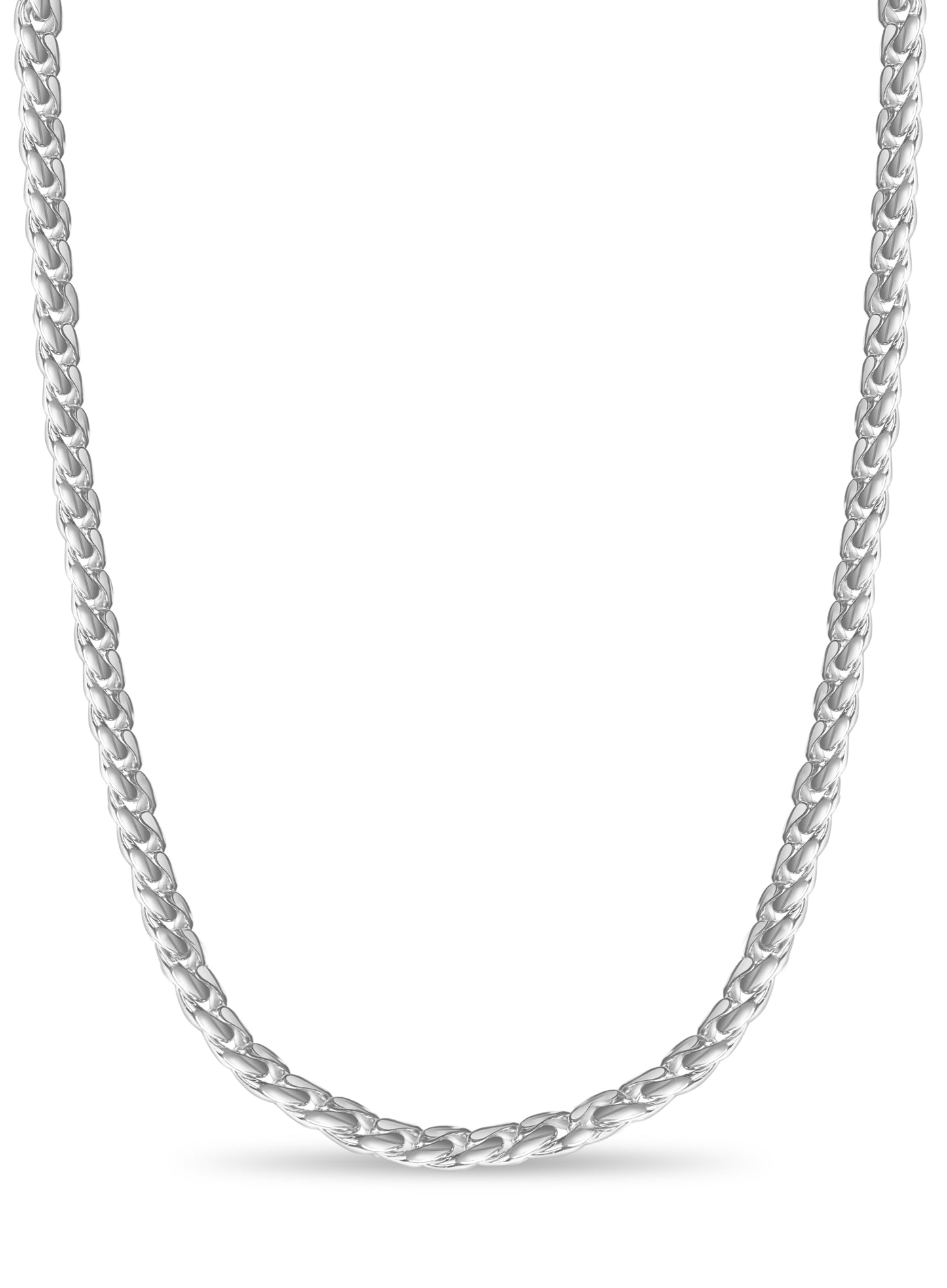 Handmade Solid Gold Curb Necklace , 13mm