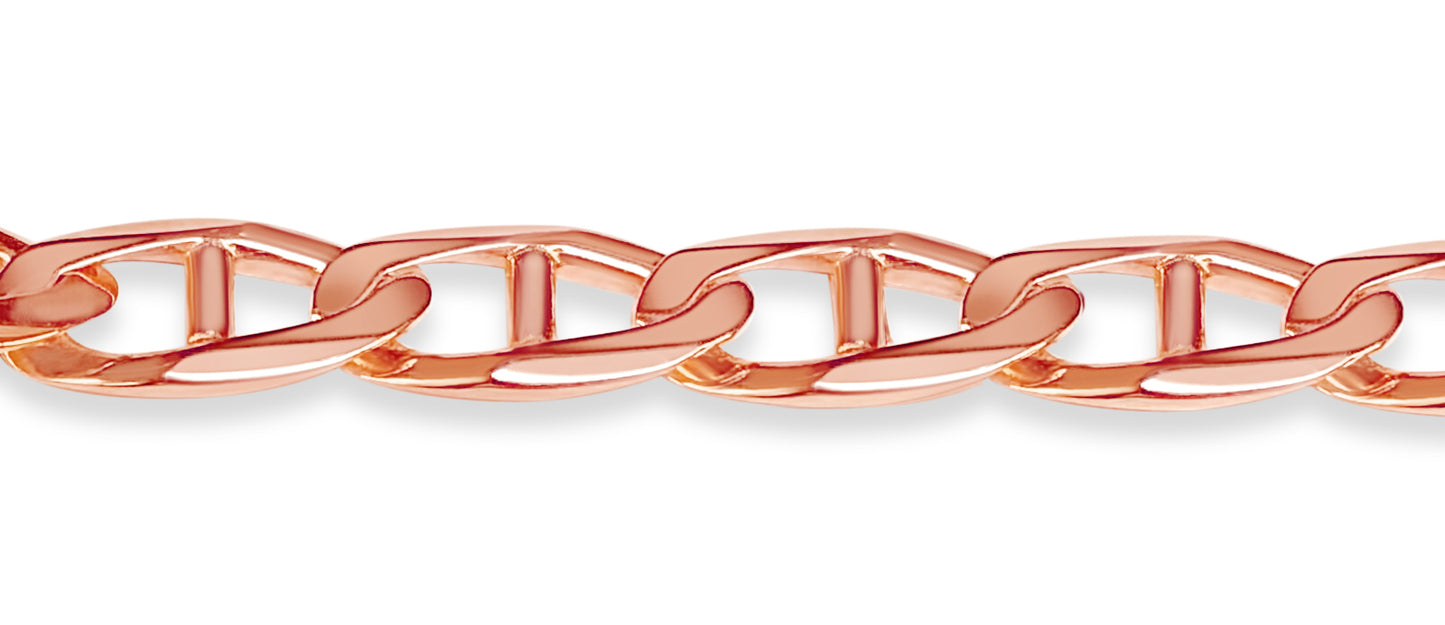 Handmade Solid Gold Mariner Bracelet , 11mm