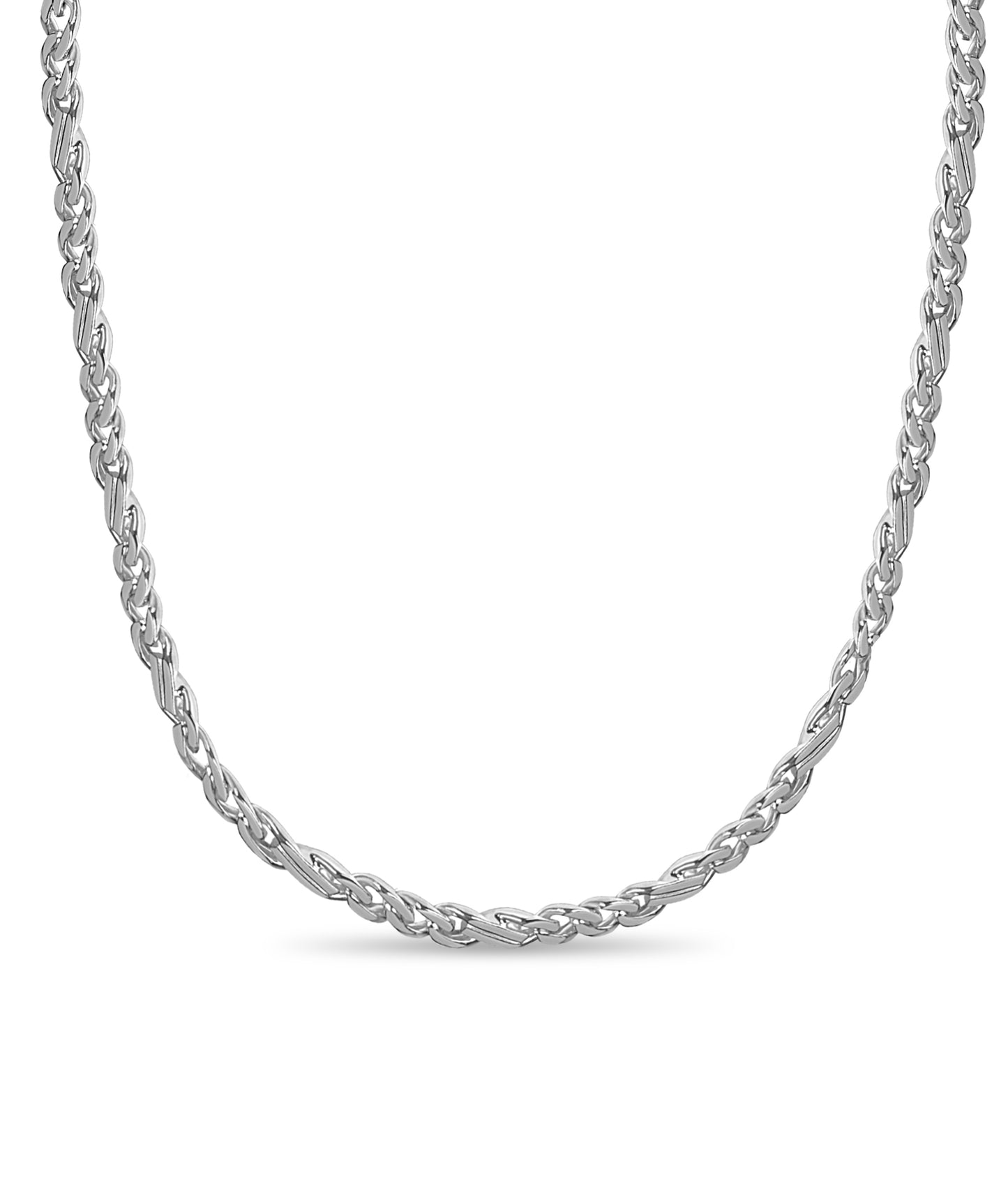 Handmade Solid Gold Curb Necklace , 7mm