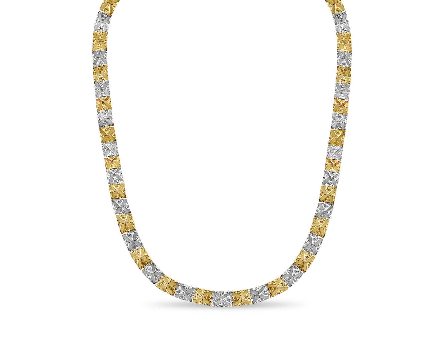 Handmade Solid Gold Nugget Necklace , 11mm