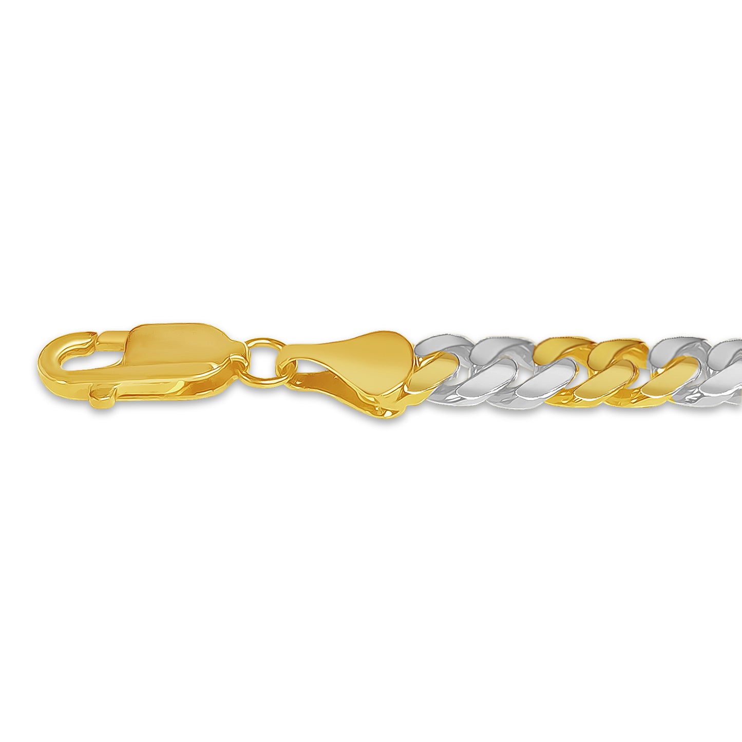 Handmade Solid Gold Miami Cuban Bracelet , 7mm