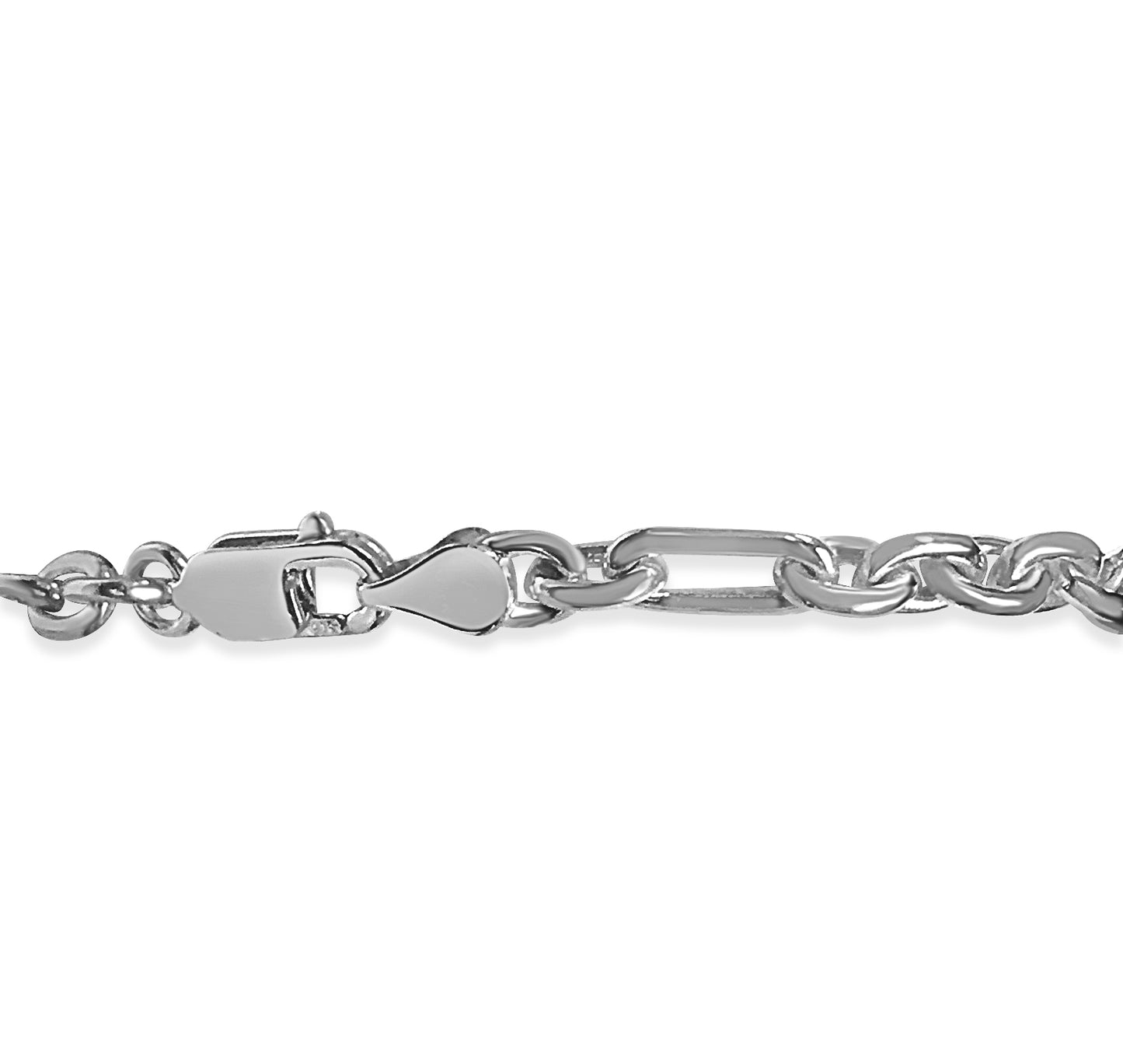 Handmade Solid Gold Rolo (Figaro) Bracelet , 5mm