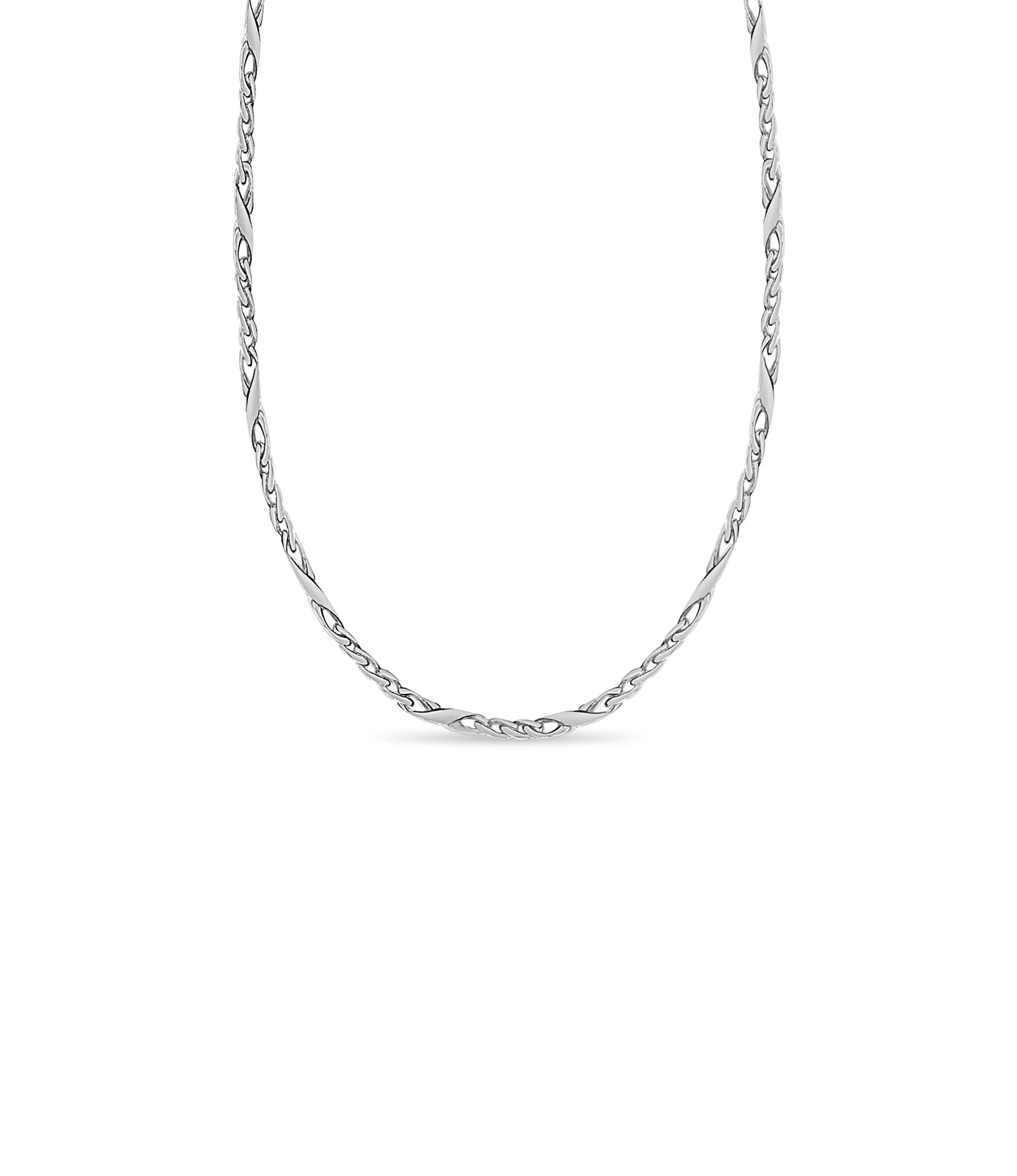 Handmade Solid Gold XO Curb Necklace , 6mm