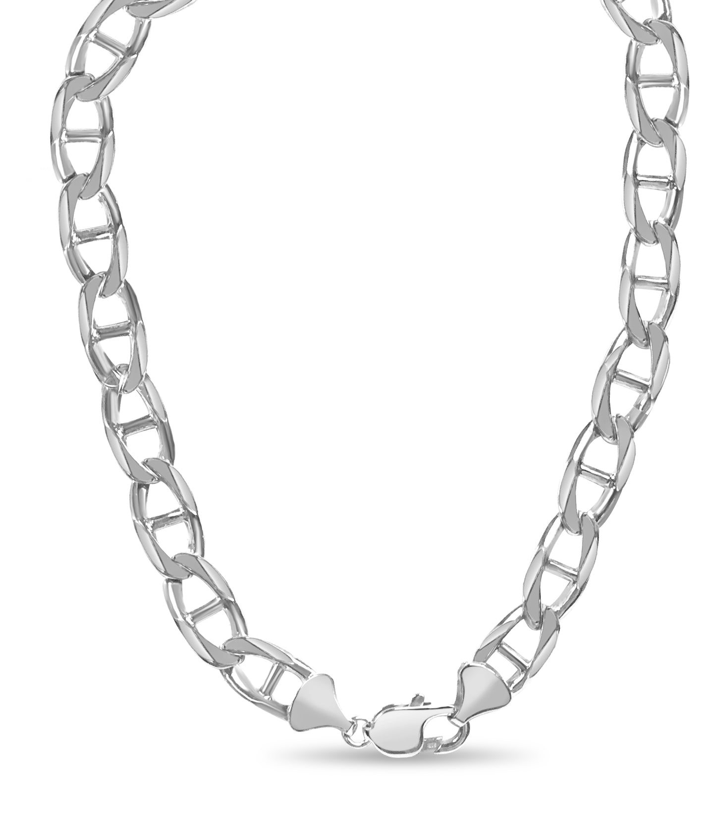 Handmade Solid Gold Mariner Necklace , 15mm