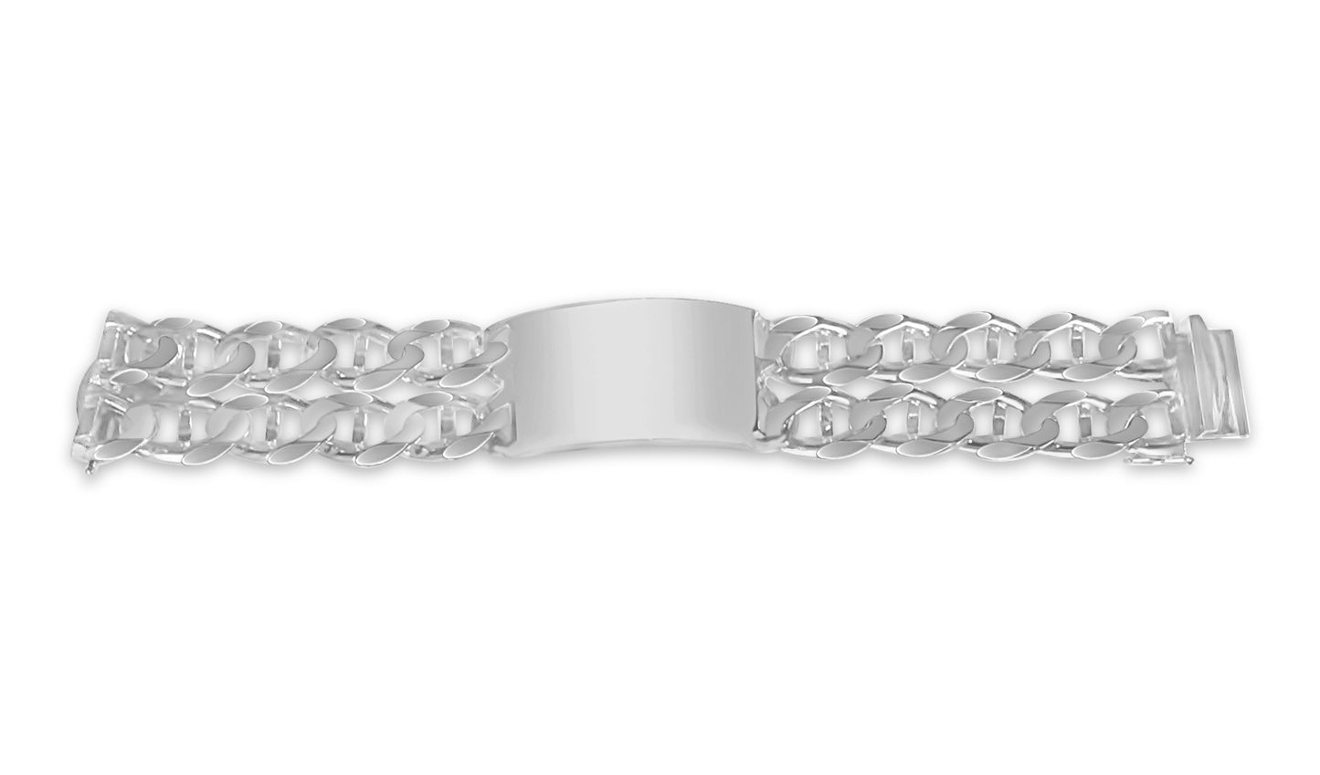 Handmade Solid Gold ID Mariner Bracelet , 28mm