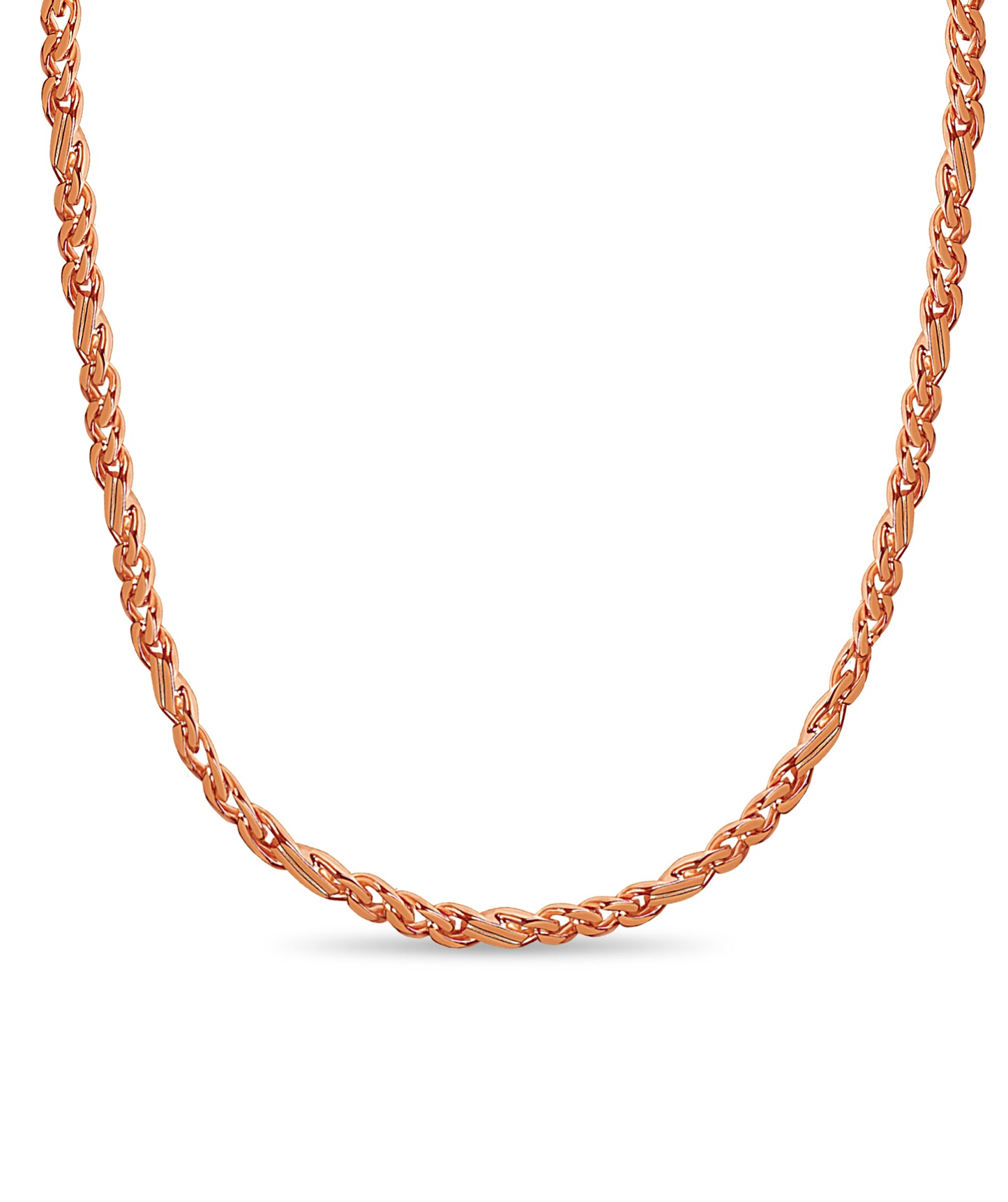 Handmade Solid Gold Curb Necklace , 7mm