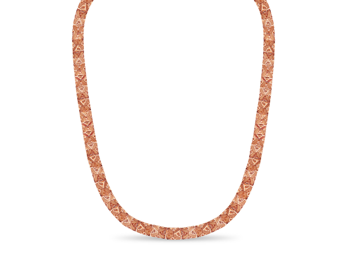Handmade Solid Gold Nugget Necklace , 11mm