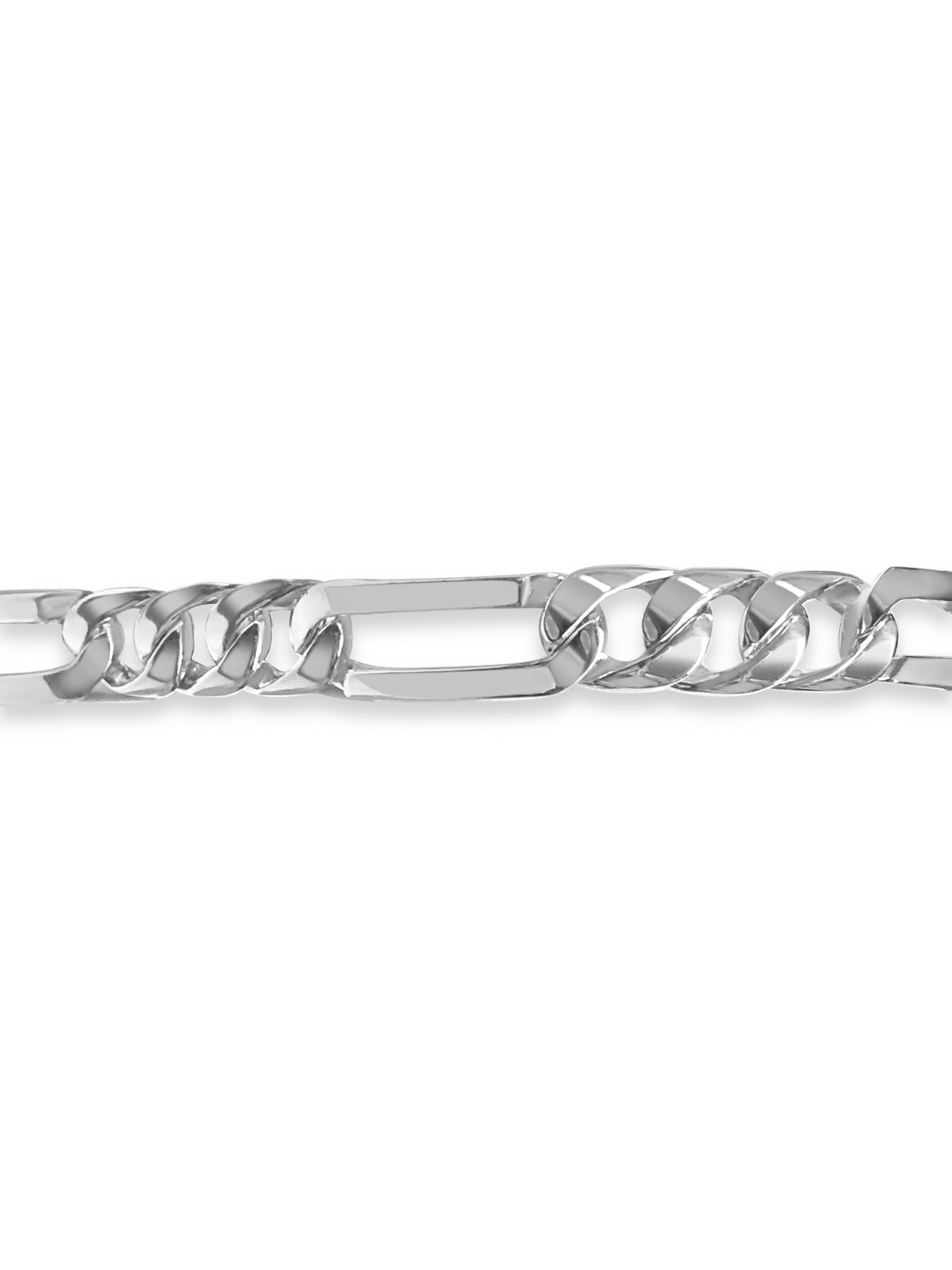 Handmade Solid Gold Figaro Bracelet , 8mm