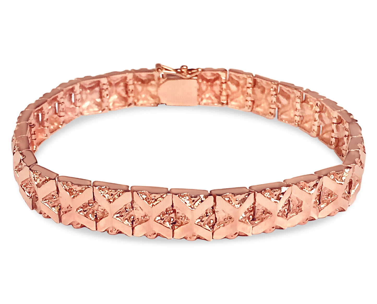 Handmade Solid Gold Nugget Bracelet , 9mm