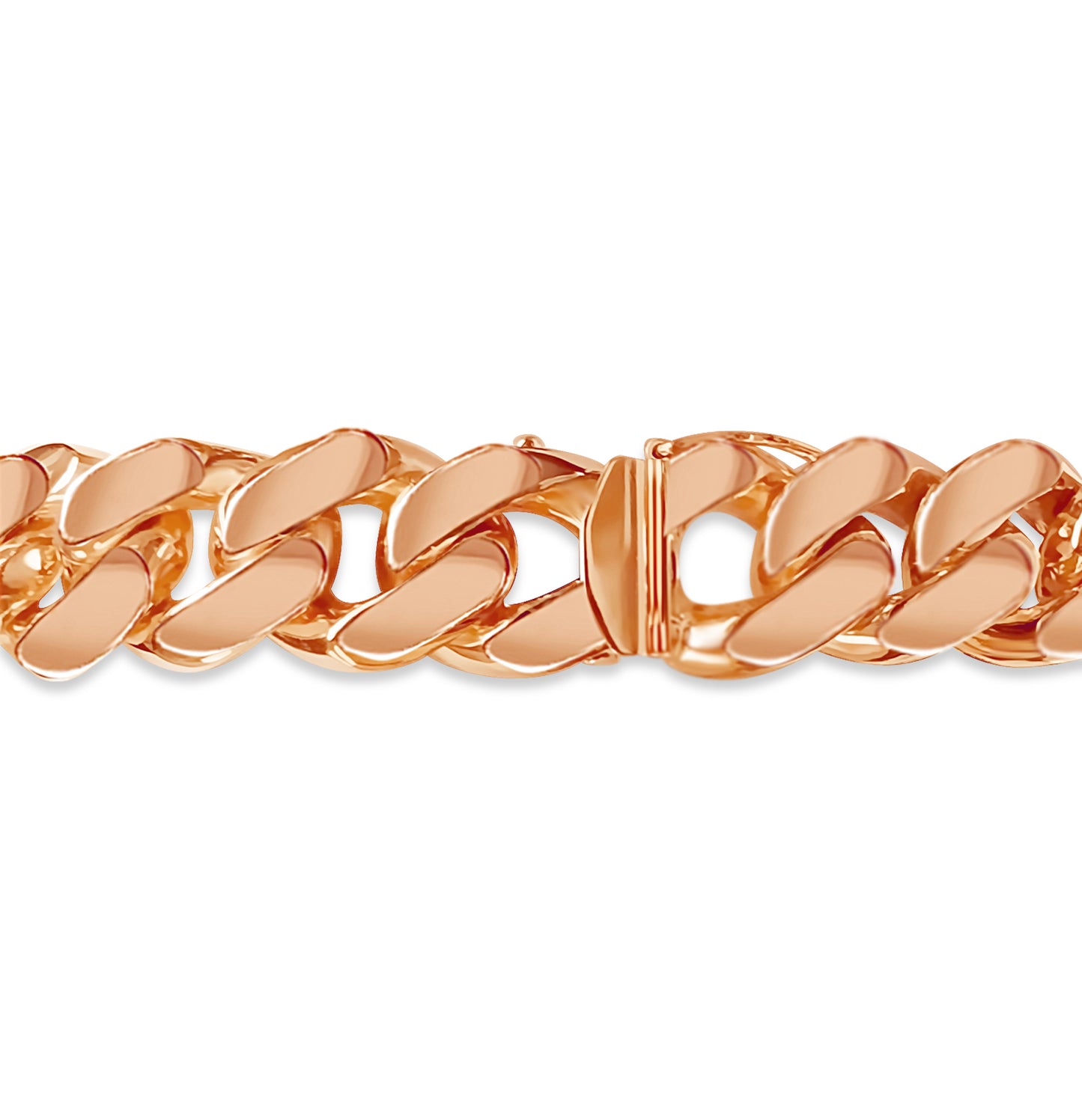 Handmade Solid Gold ID Curb Bracelet , 15mm