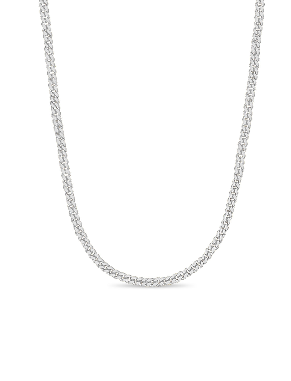 Handmade Solid Gold Curb Necklace , 12mm