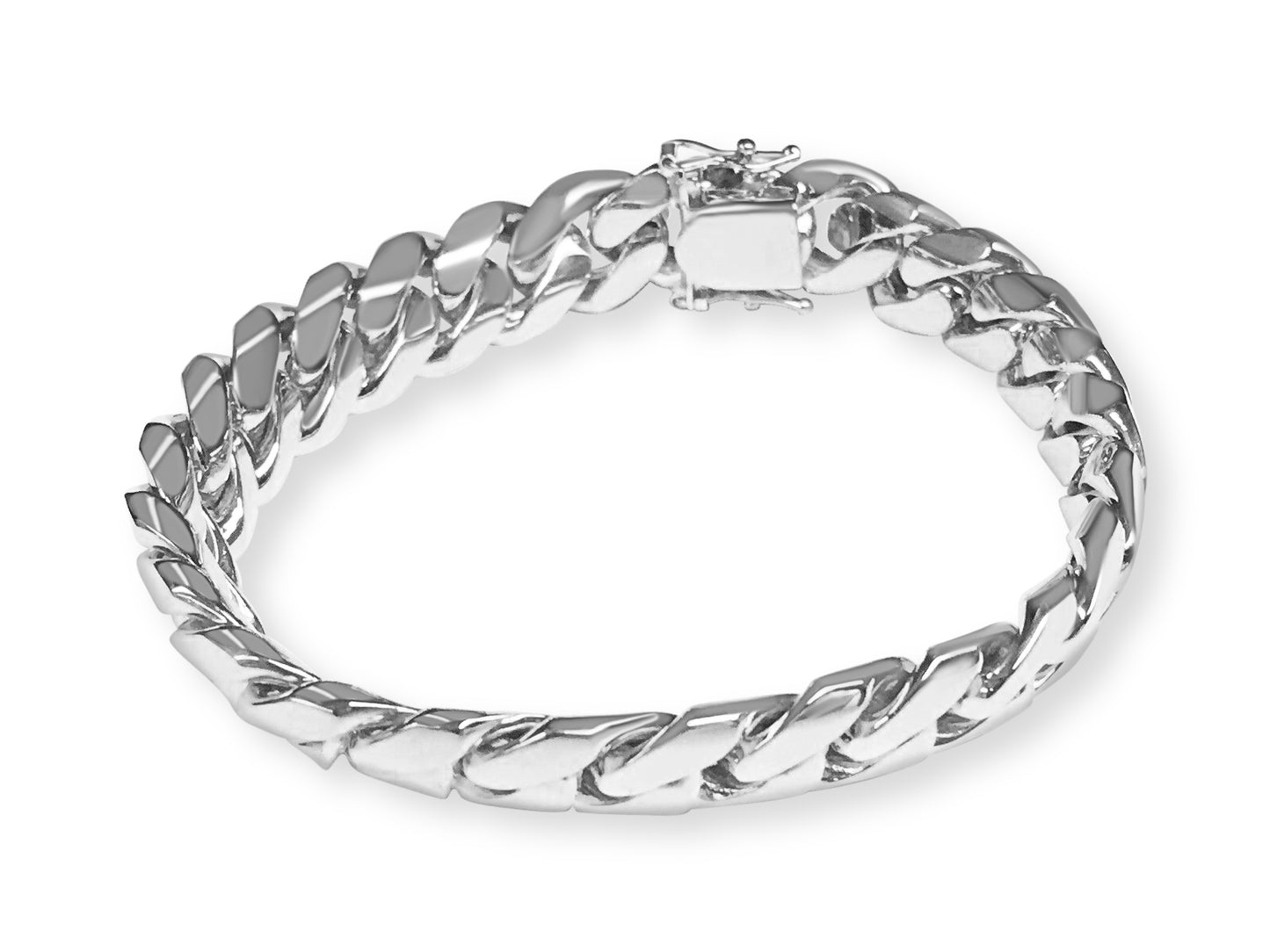 Handmade Solid Gold Miami Cuban Bracelet , 13mm