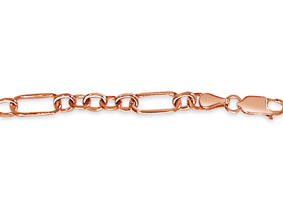Handmade Solid Gold Curb Bracelet , 6mm