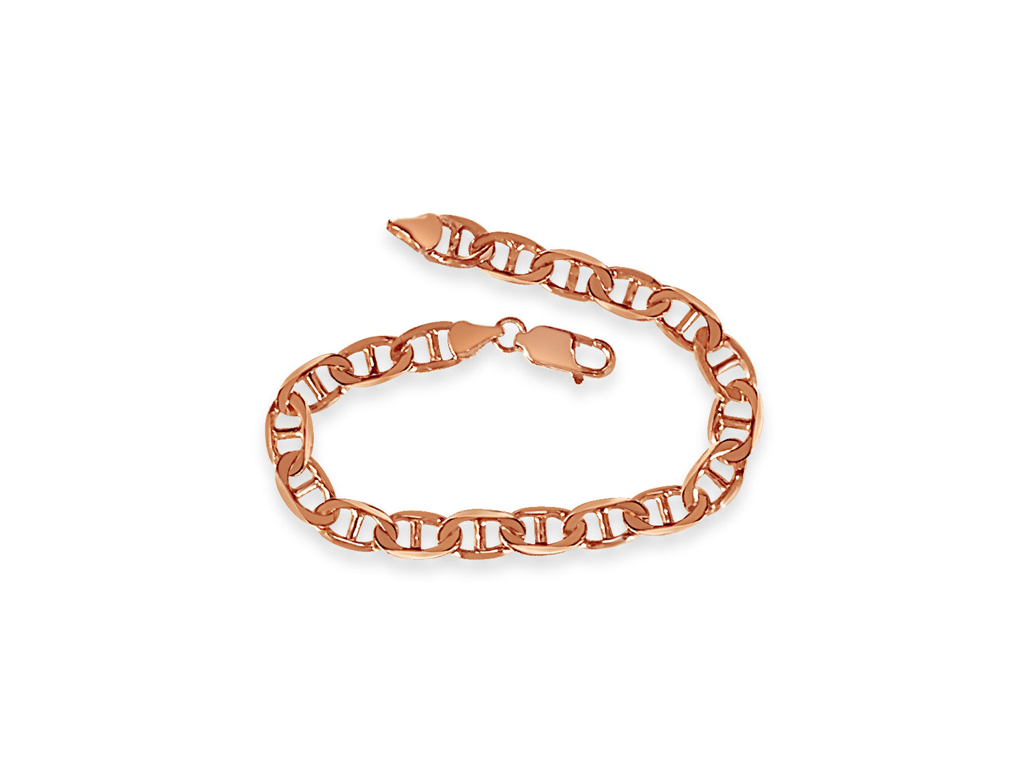 Handmade Solid Gold Mariner Bracelet , 8mm