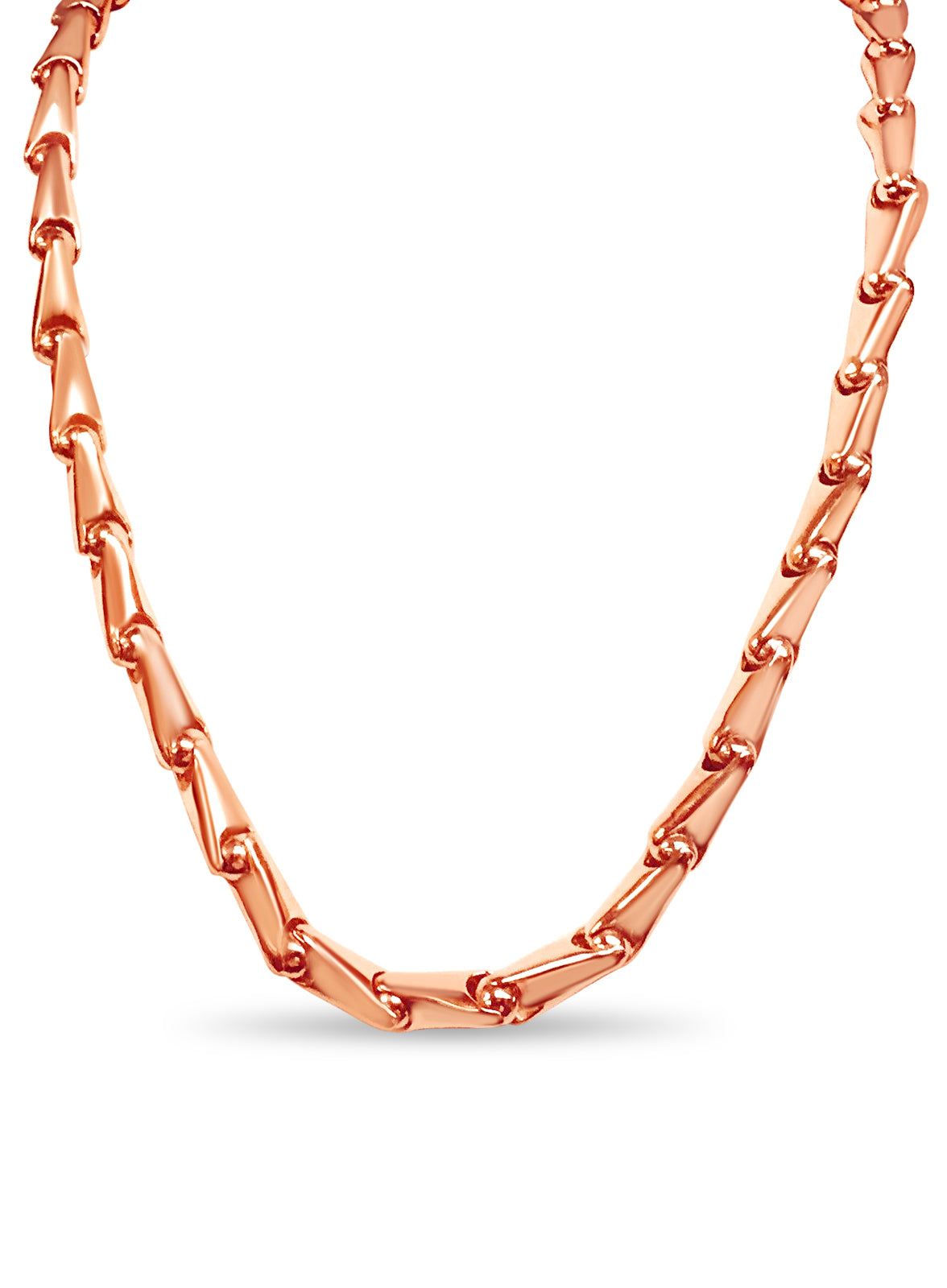 Handmade Solid Gold Cylinder Tube Necklace , 7mm