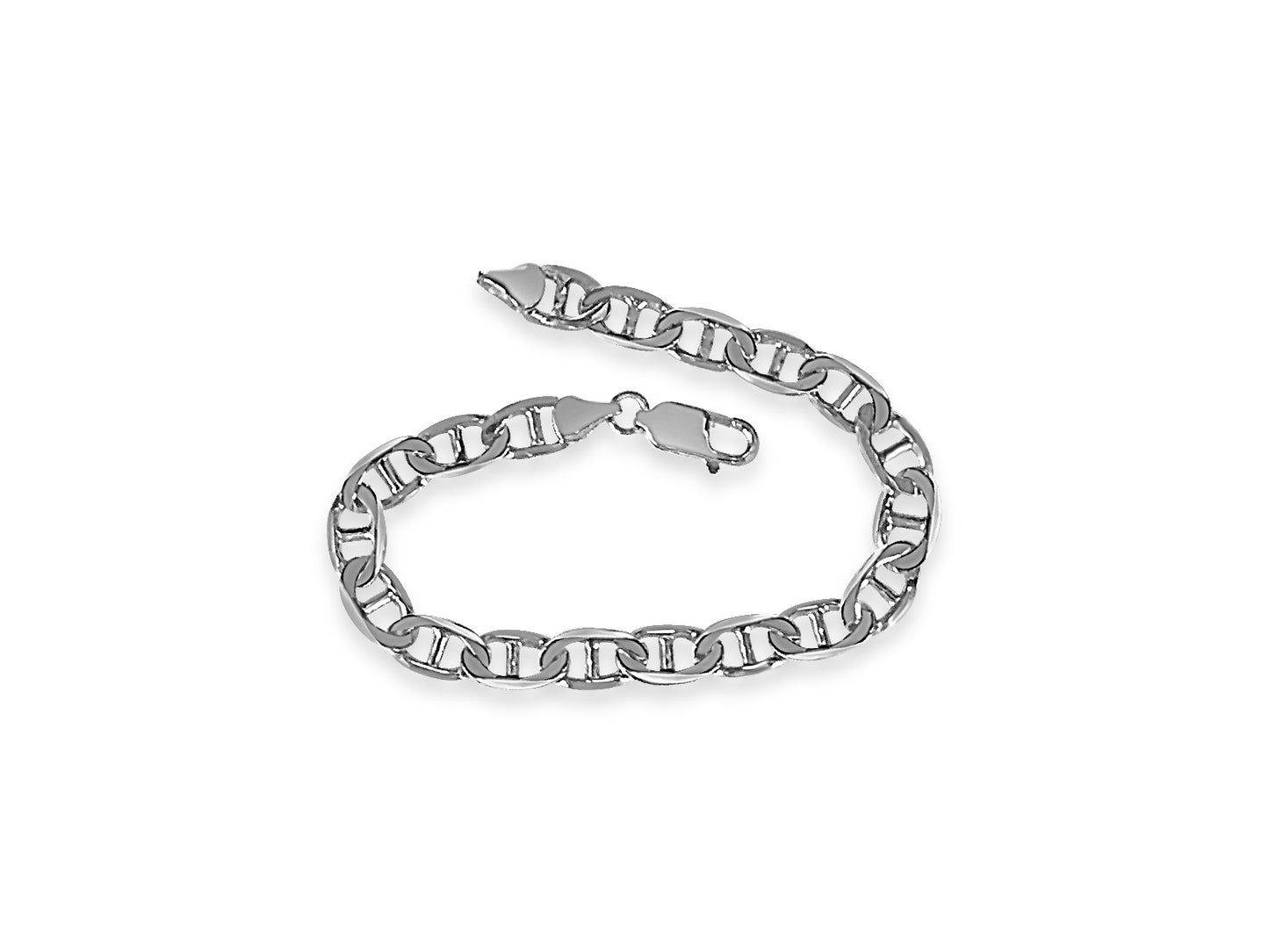 Handmade Solid Gold Mariner Bracelet , 8mm