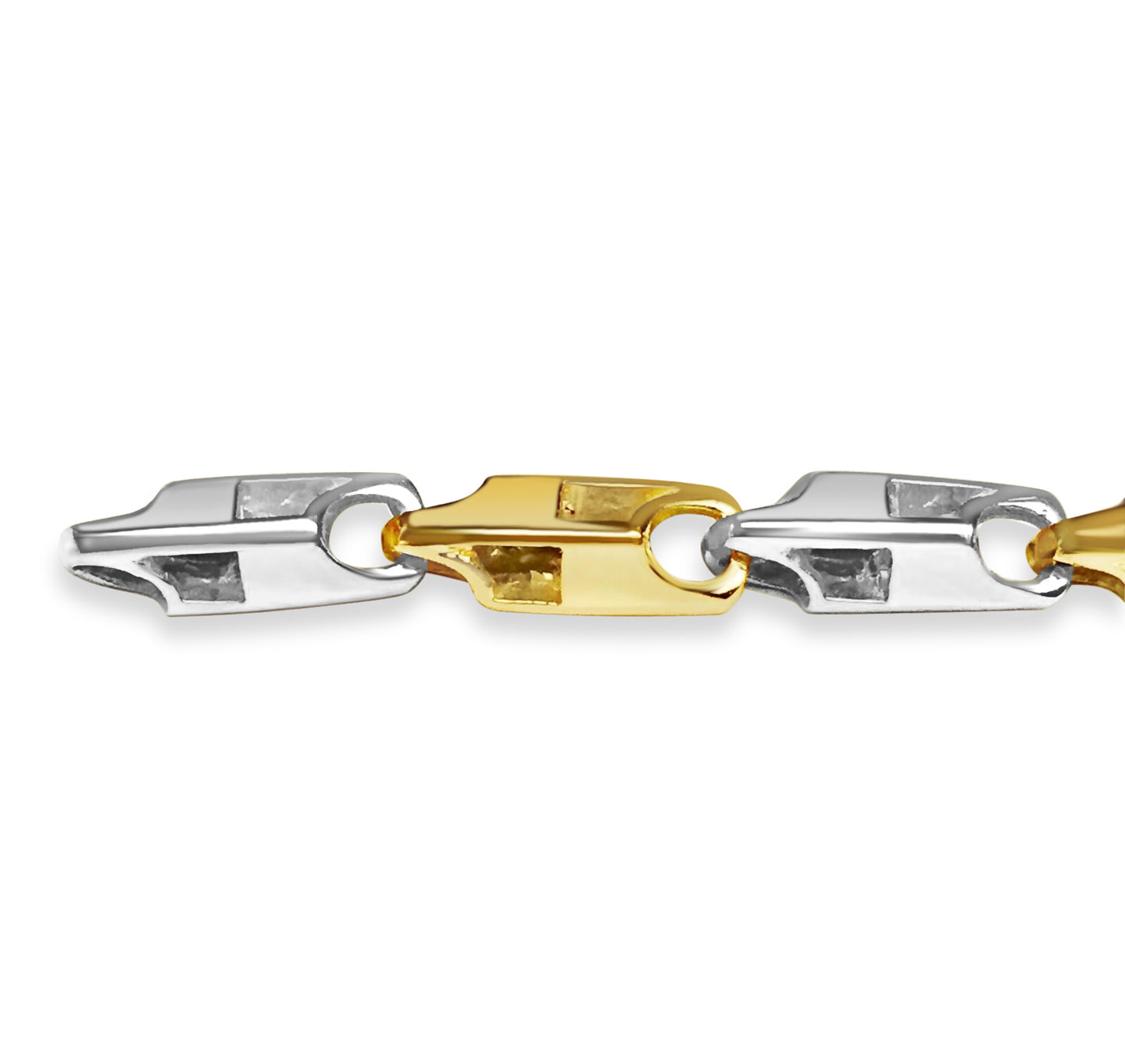 Handmade Solid Gold Rectangle Tube Bracelet , 6mm