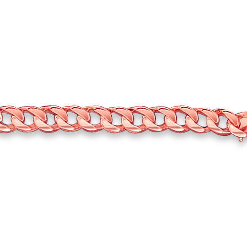 Handmade Solid Gold ID Curb Bracelet , 9mm