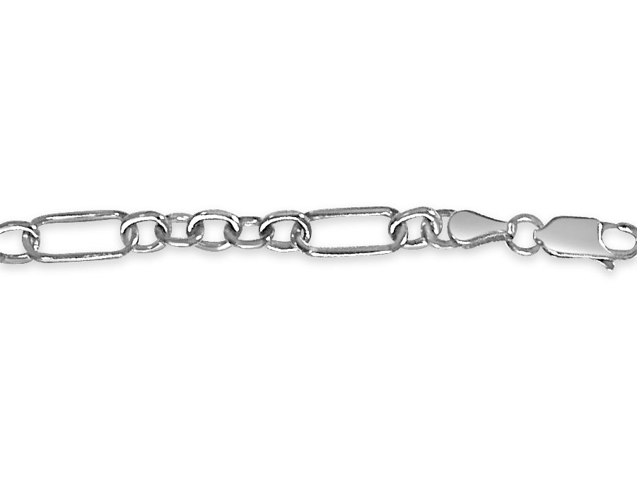 Handmade Solid Gold Curb Bracelet , 6mm