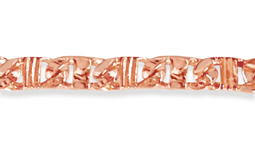 Handmade Solid Gold Anchor Mariner Bracelet , 6mm