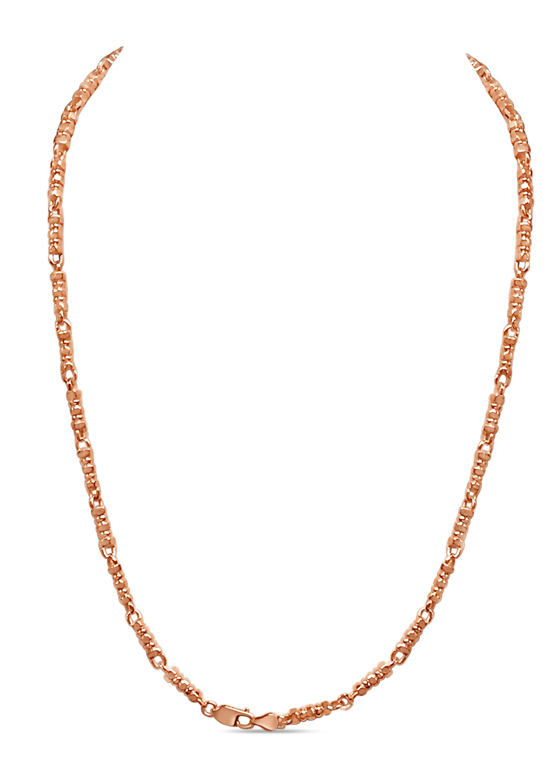 Handmade Solid Gold Bead Necklace , 5mm