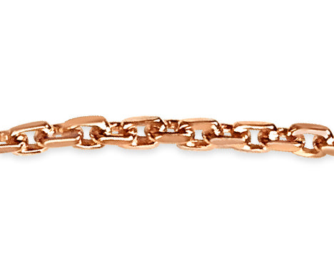 Handmade Solid Gold Fancy Rolo Necklace , 7mm