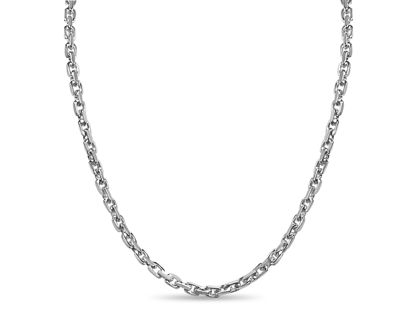 Handmade Solid Gold Fancy Rolo Necklace , 7mm
