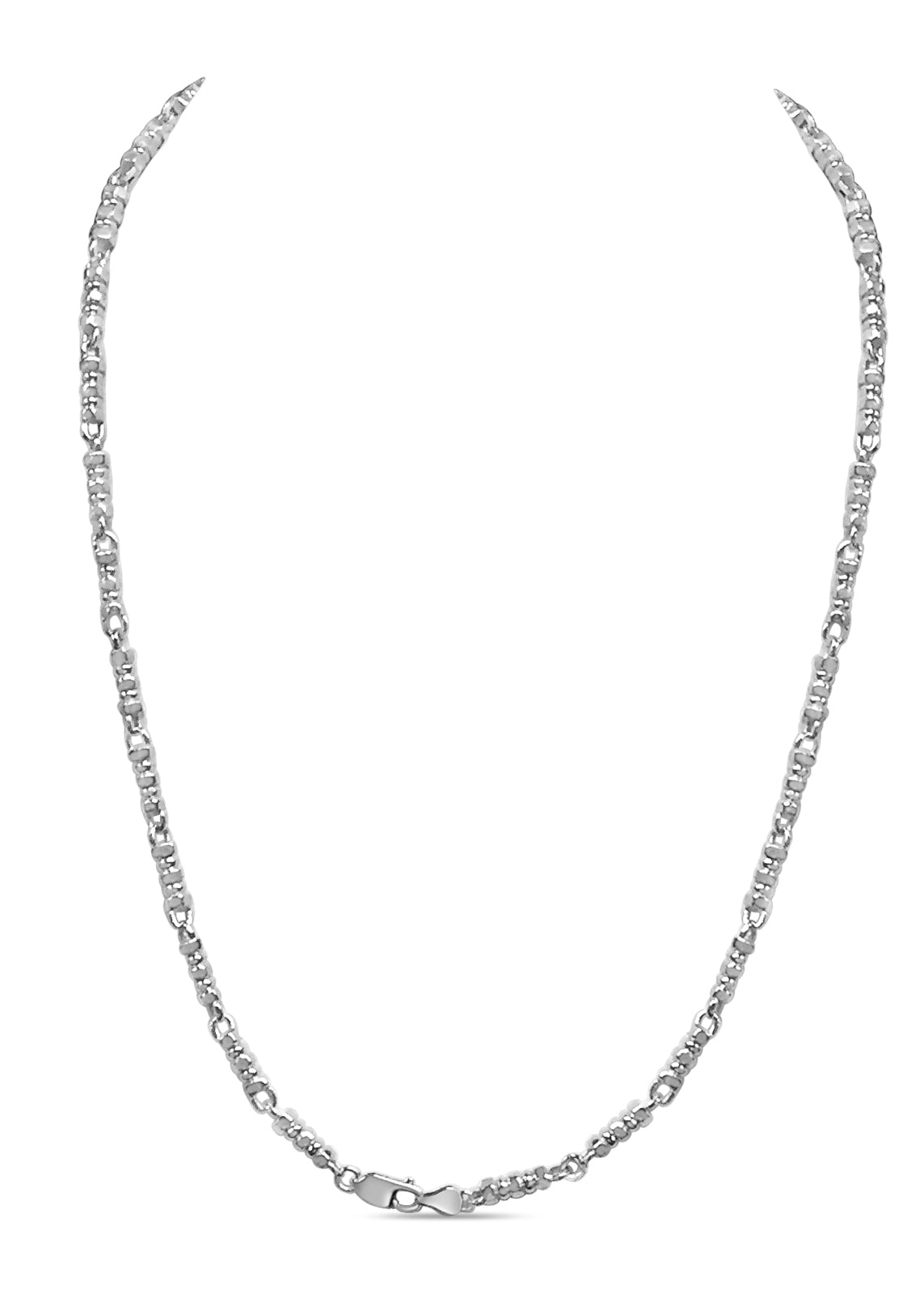 Handmade Solid Gold Bead Necklace , 5mm