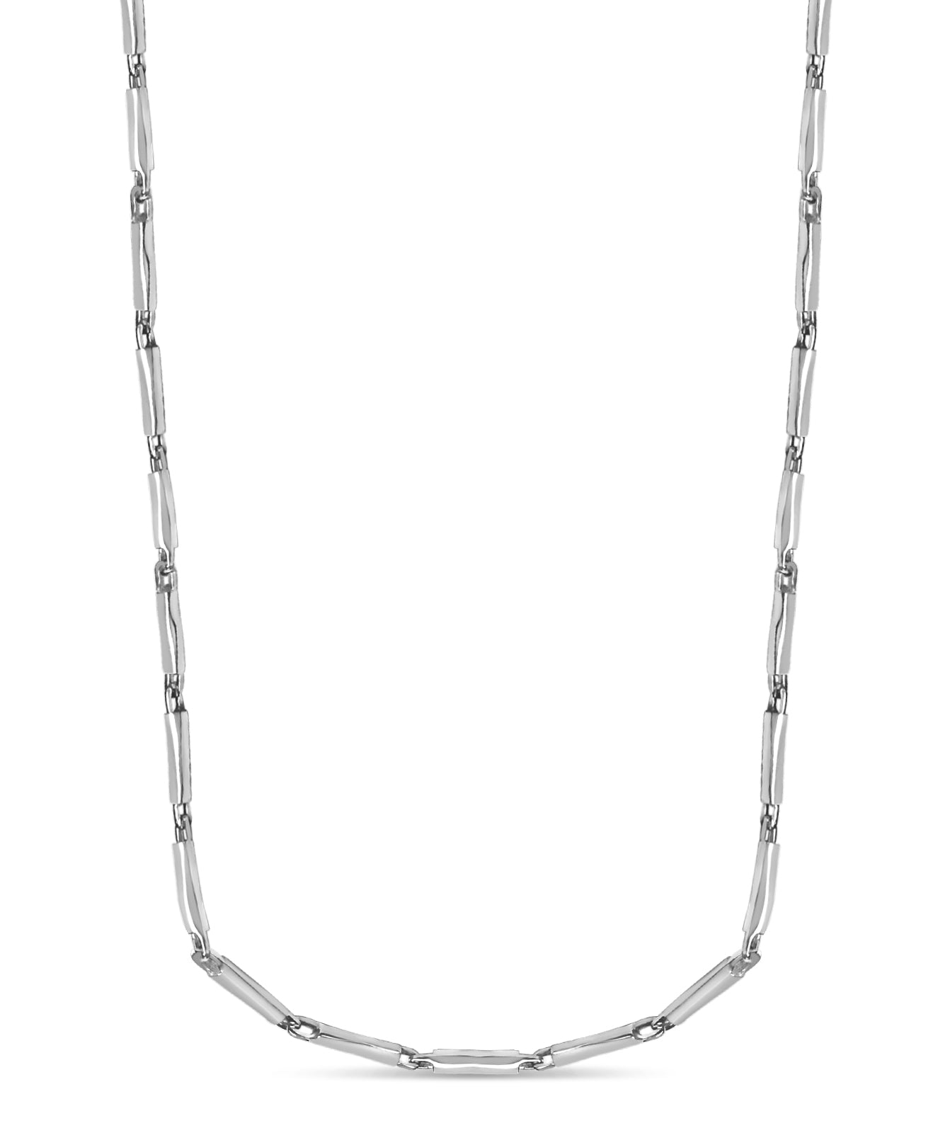 Handmade Solid Gold Cylinder Tube Necklace , 4mm