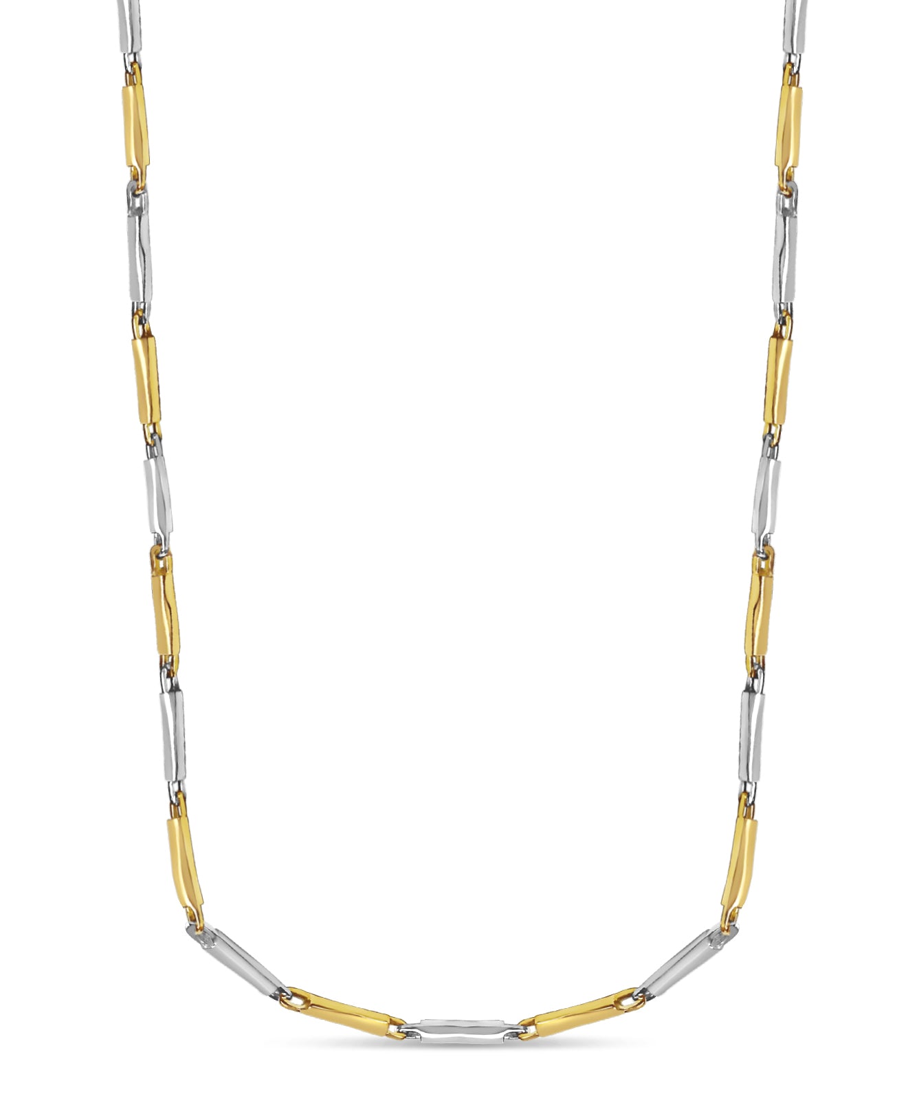 Handmade Solid Gold Cylinder Tube Necklace , 4mm