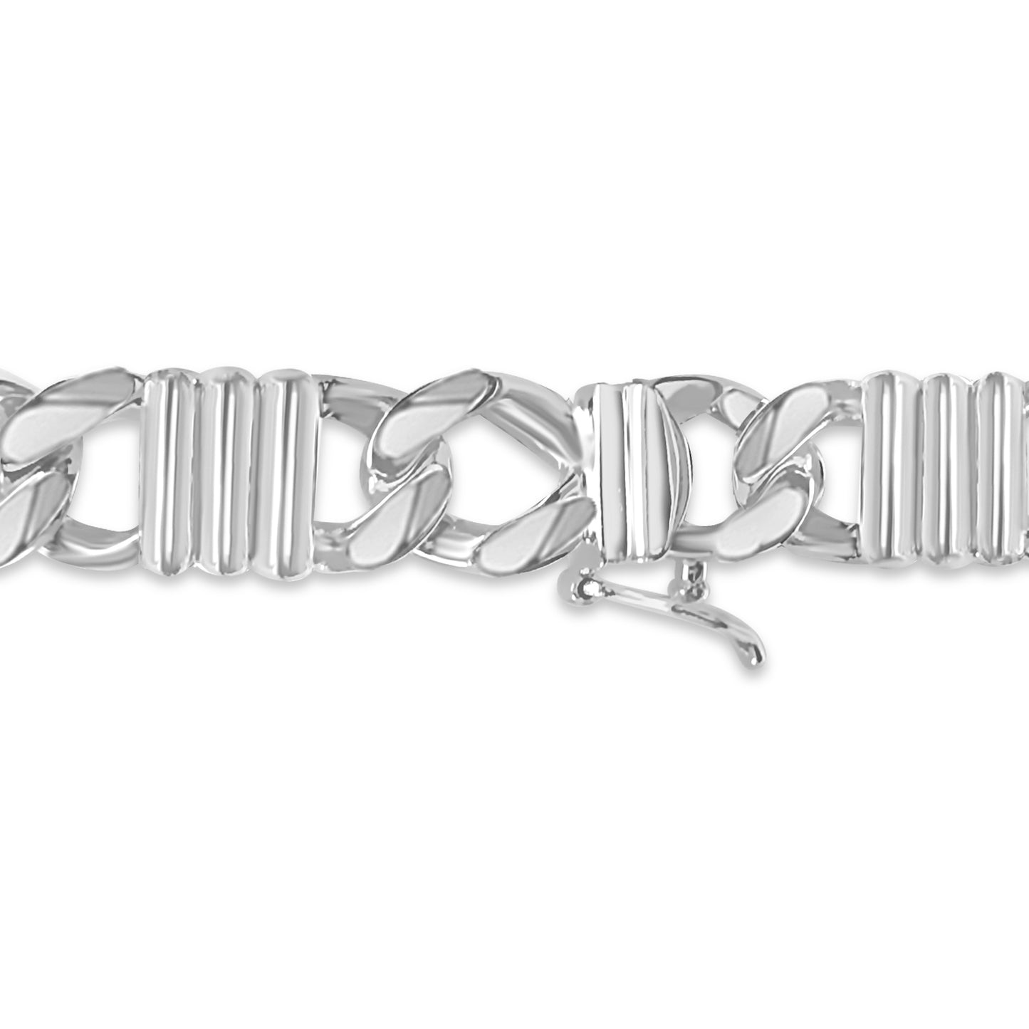 Handmade Solid Gold Curb Bracelet , 9mm