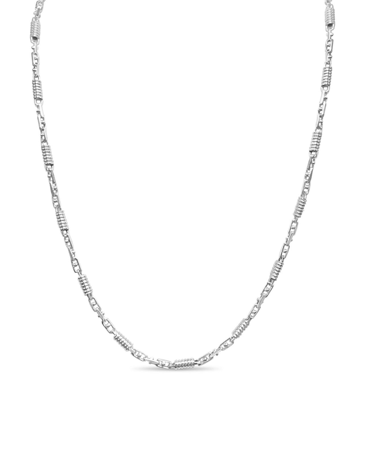 Handmade Solid Gold Spiral Tube Necklace , 5mm